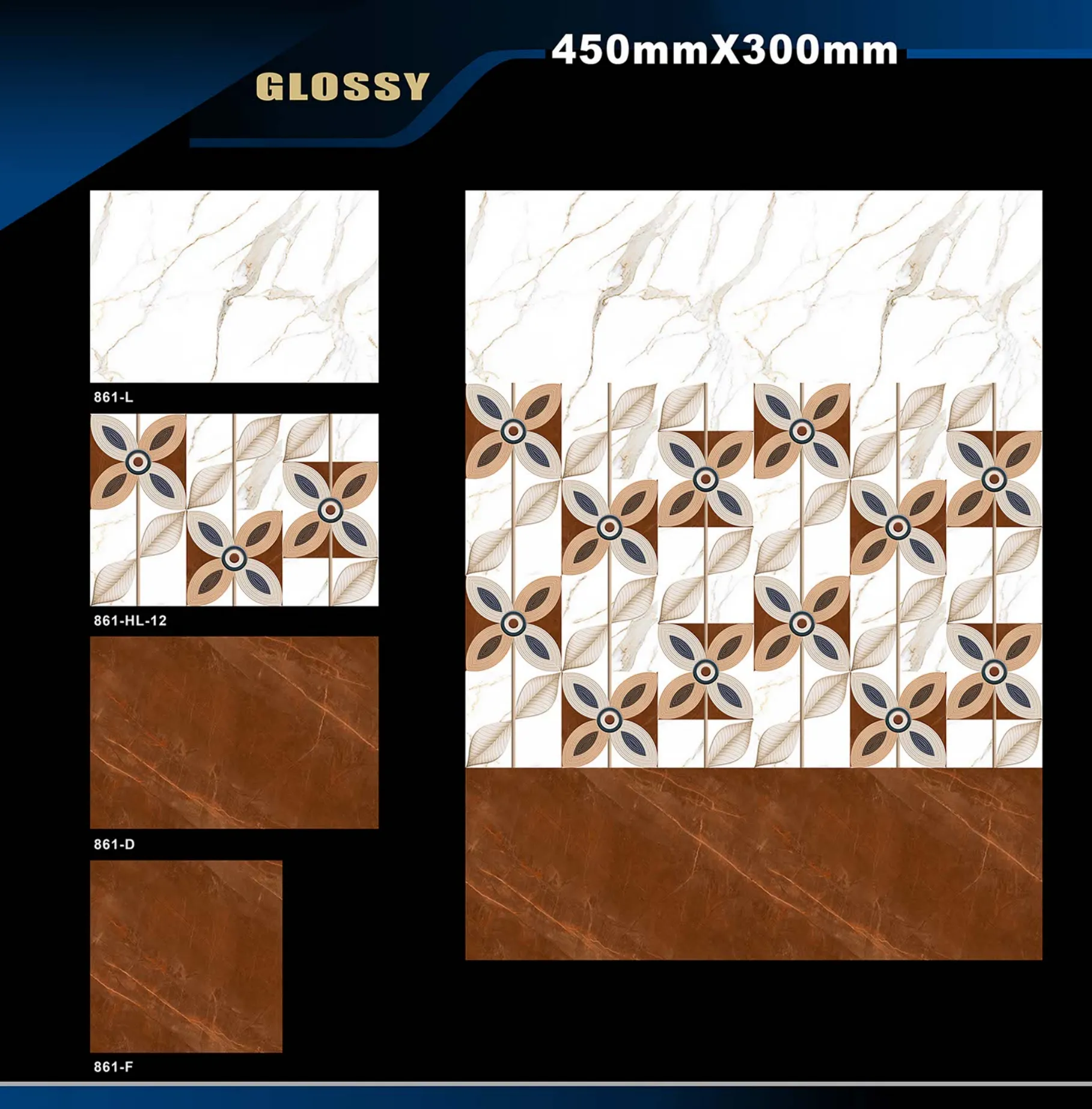 12 X 18 Glossy 829 To 898 - Design 32 - 300x450mm Glossy
