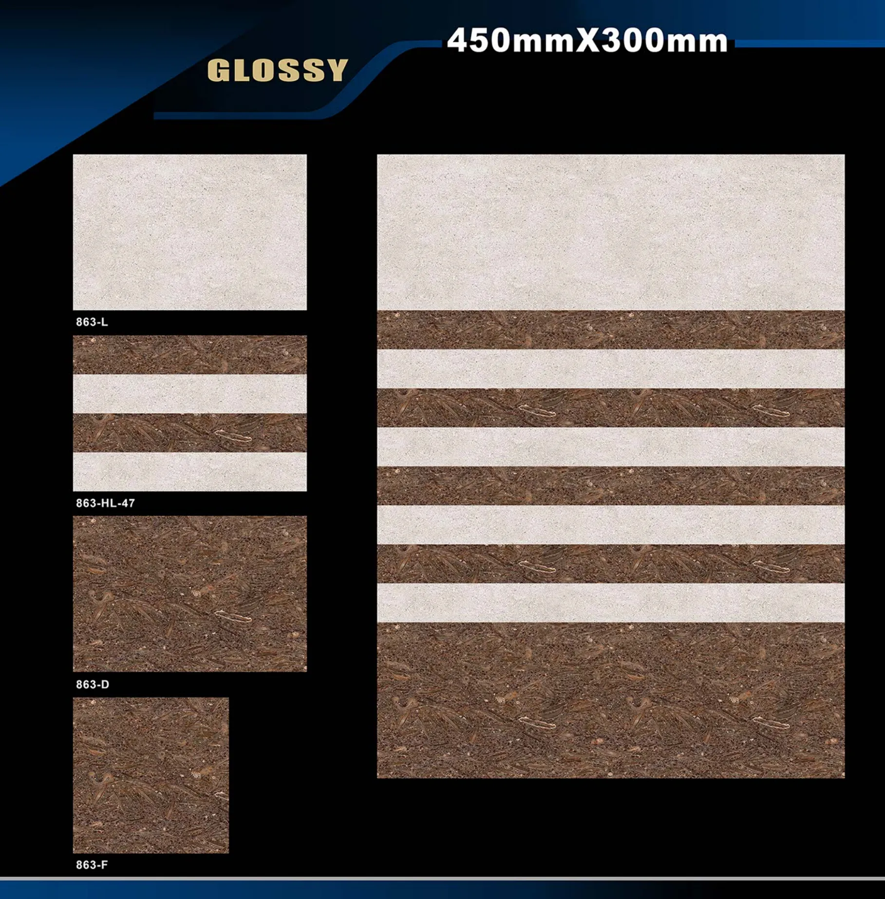 12 X 18 Glossy 829 To 898 - Design 46 - 300x450mm Glossy
