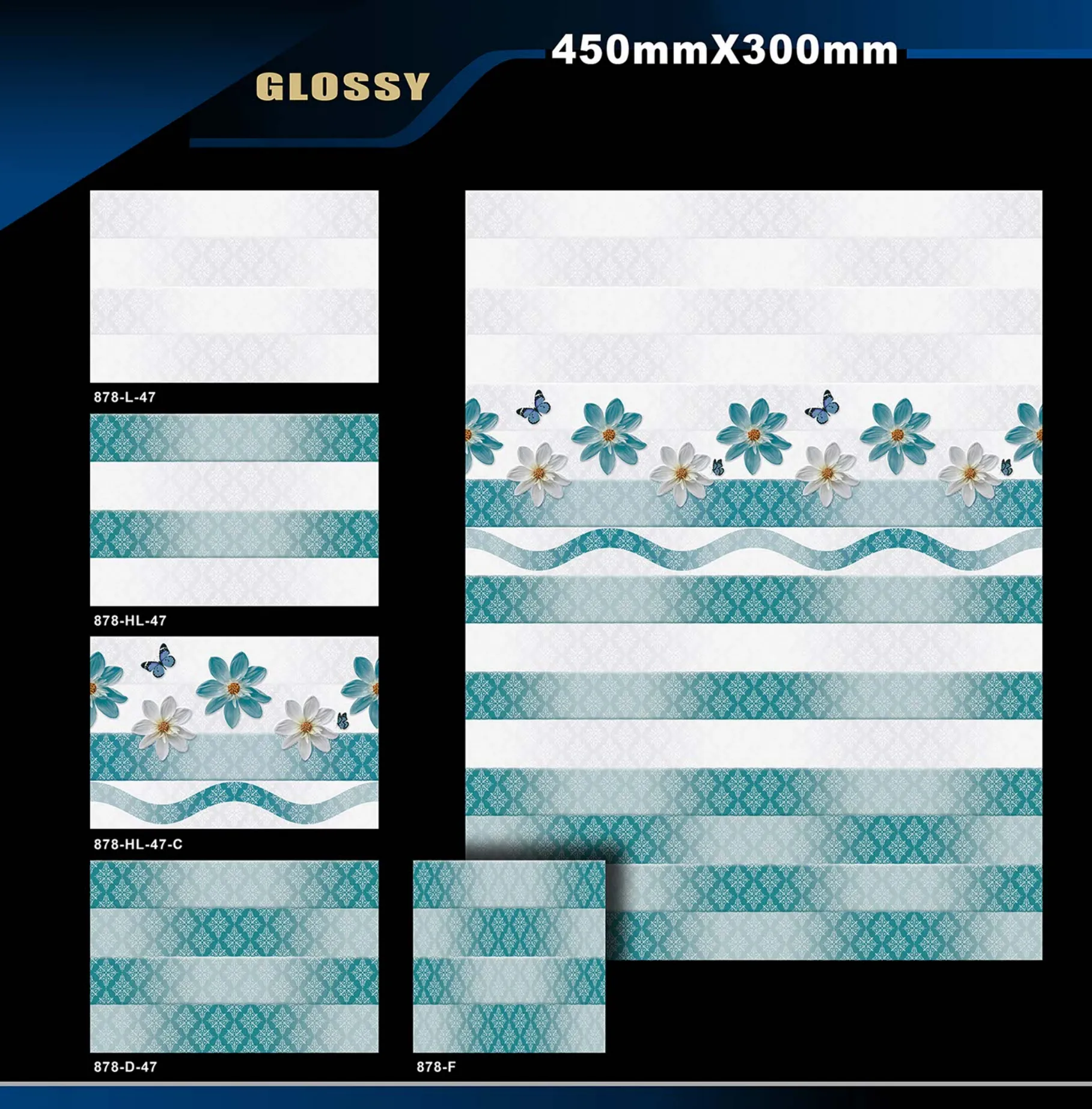 12 X 18 Glossy 829 To 898 - Design 59 - 300x450mm Glossy