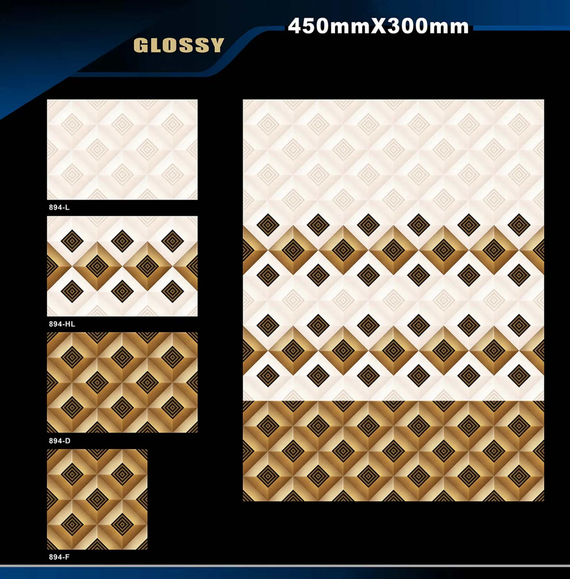 12 X 18 Glossy 829 To 898 - Design 67 - 300x450mm Glossy