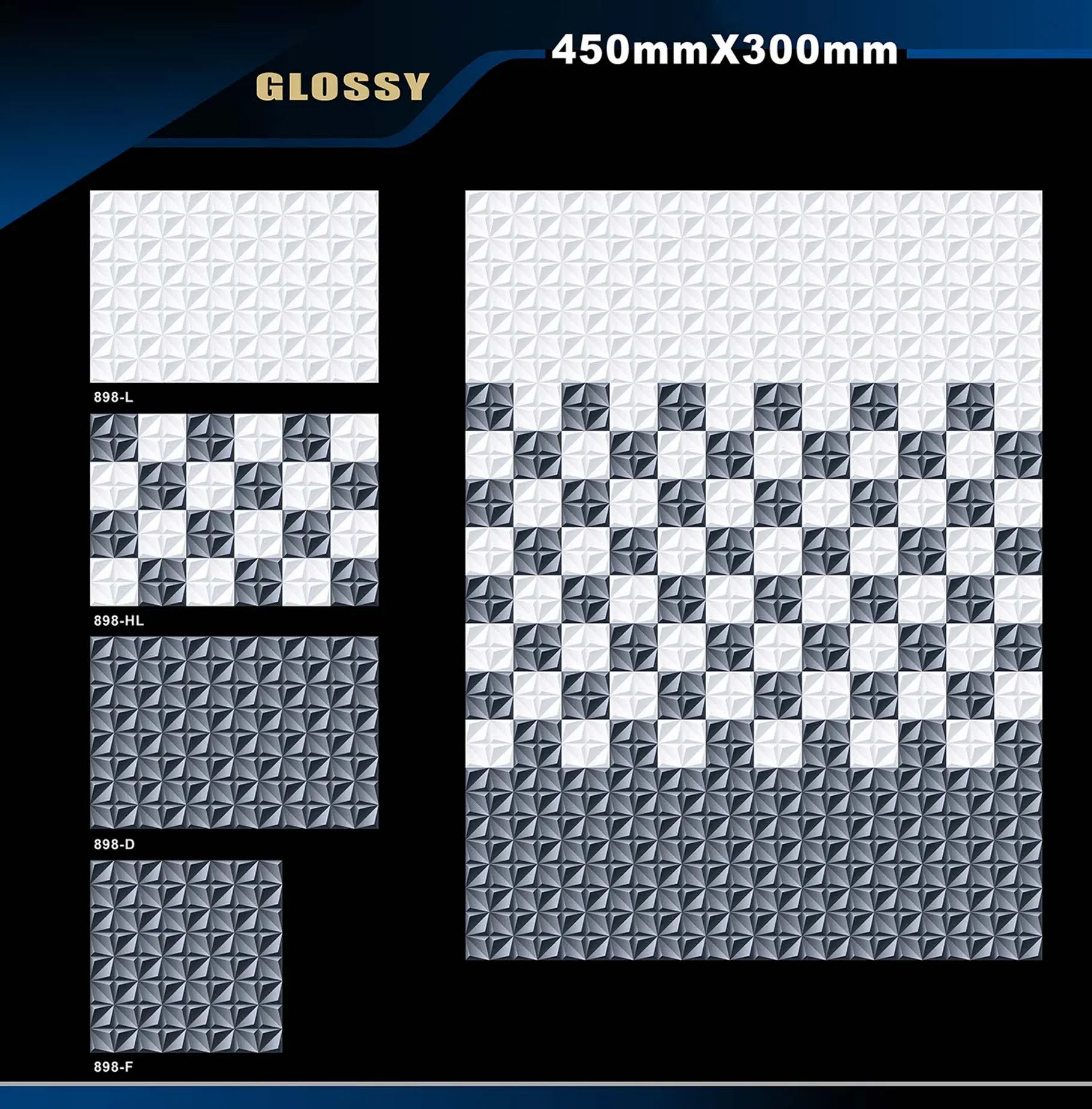 12 X 18 Glossy 829 To 898 - Design 71 - 300x450mm Glossy