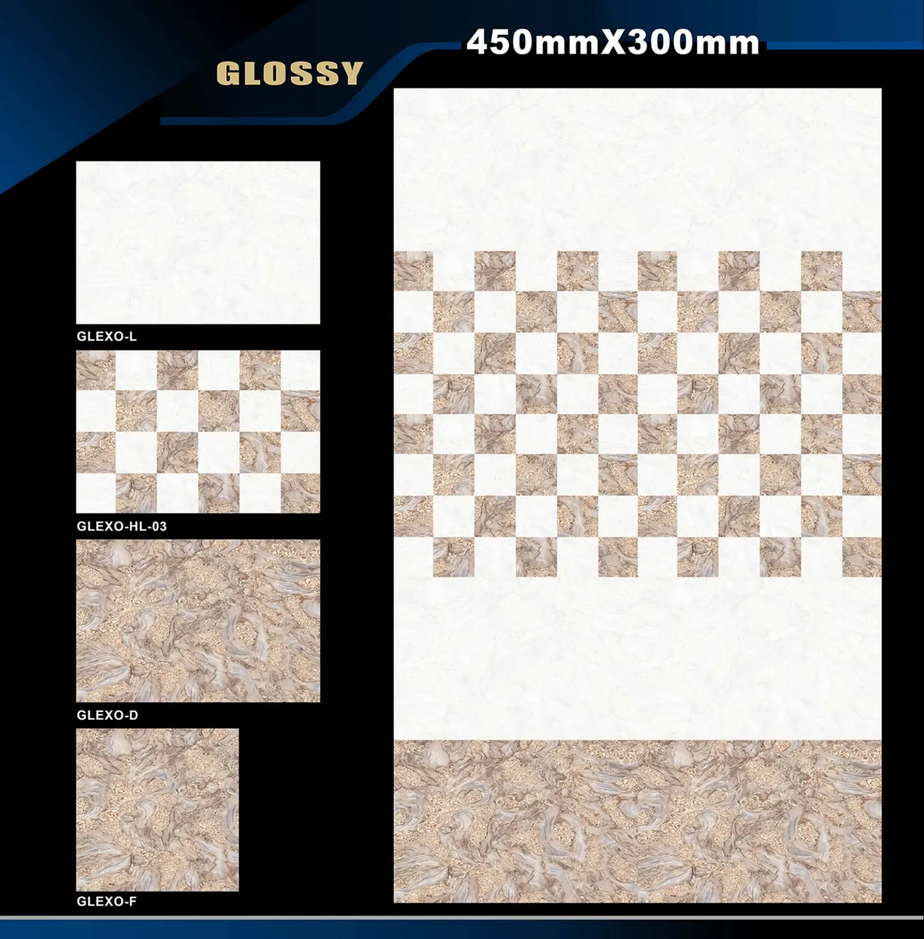 12 X 18 Glossy Ado To Glexo - Design 70 - 300x450mm Glossy