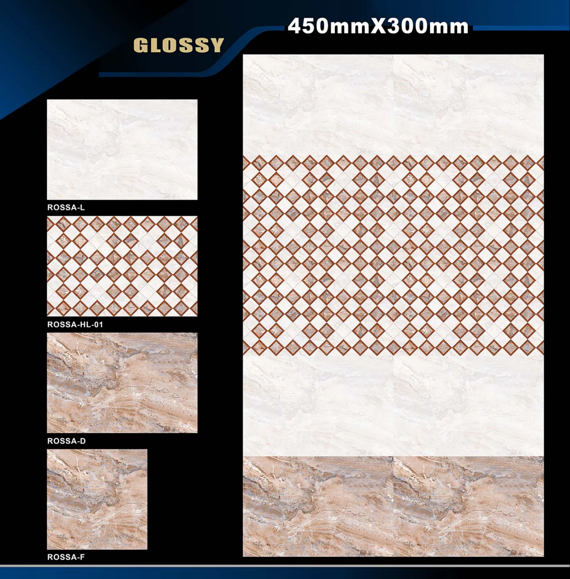 12 X 18 Glossy Rose To Zen - Design 1 - 300x450mm Glossy