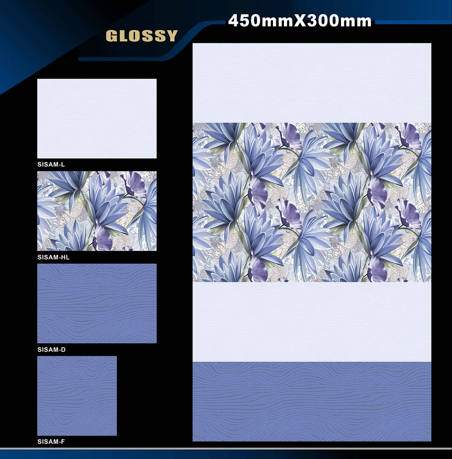 12 X 18 Glossy Rose To Zen - Design 14 - 300x450mm Glossy