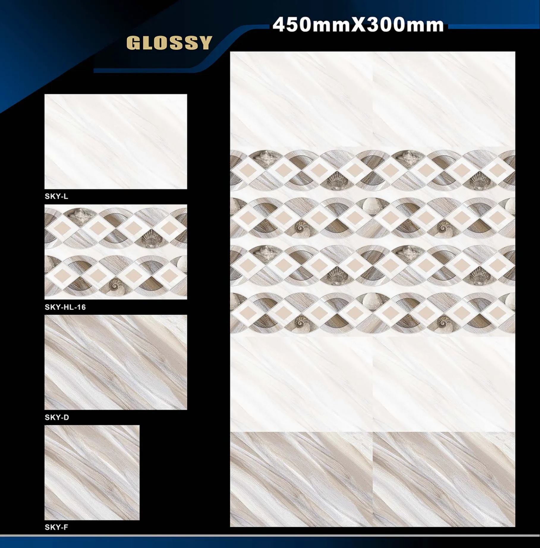 12 X 18 Glossy Rose To Zen - Design 16 - 300x450mm Glossy