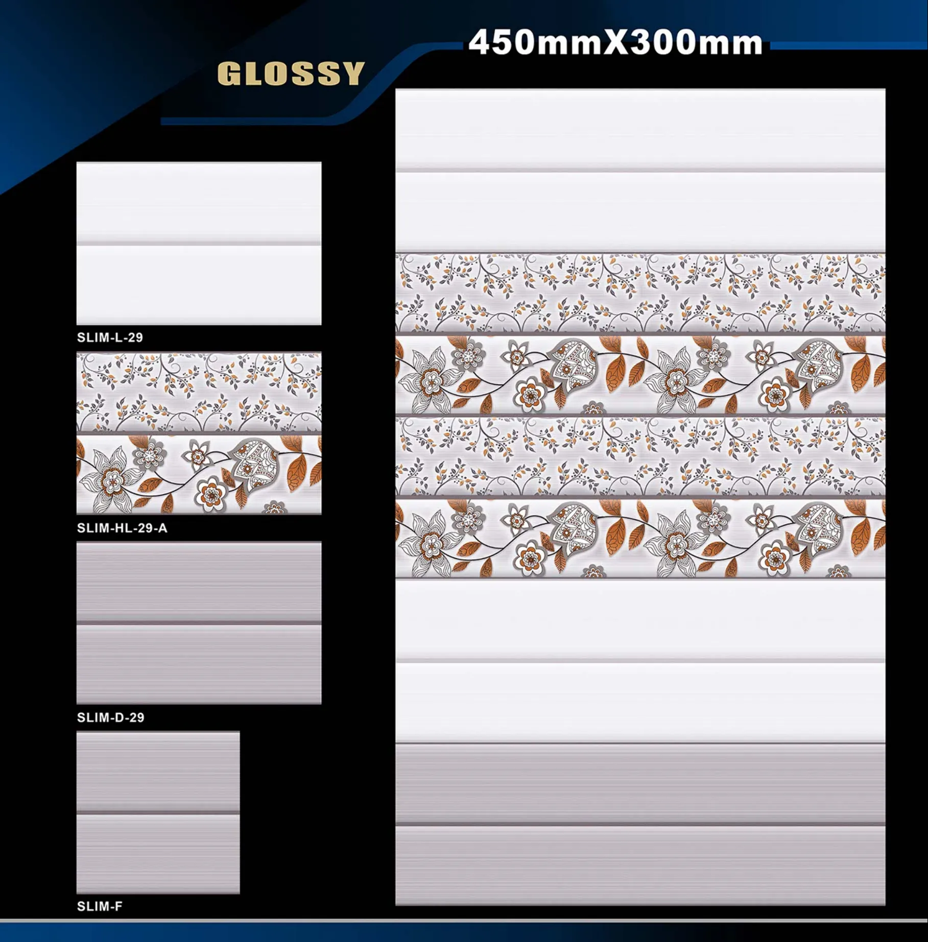 12 X 18 Glossy Rose To Zen - Design 17 - 300x450mm Glossy