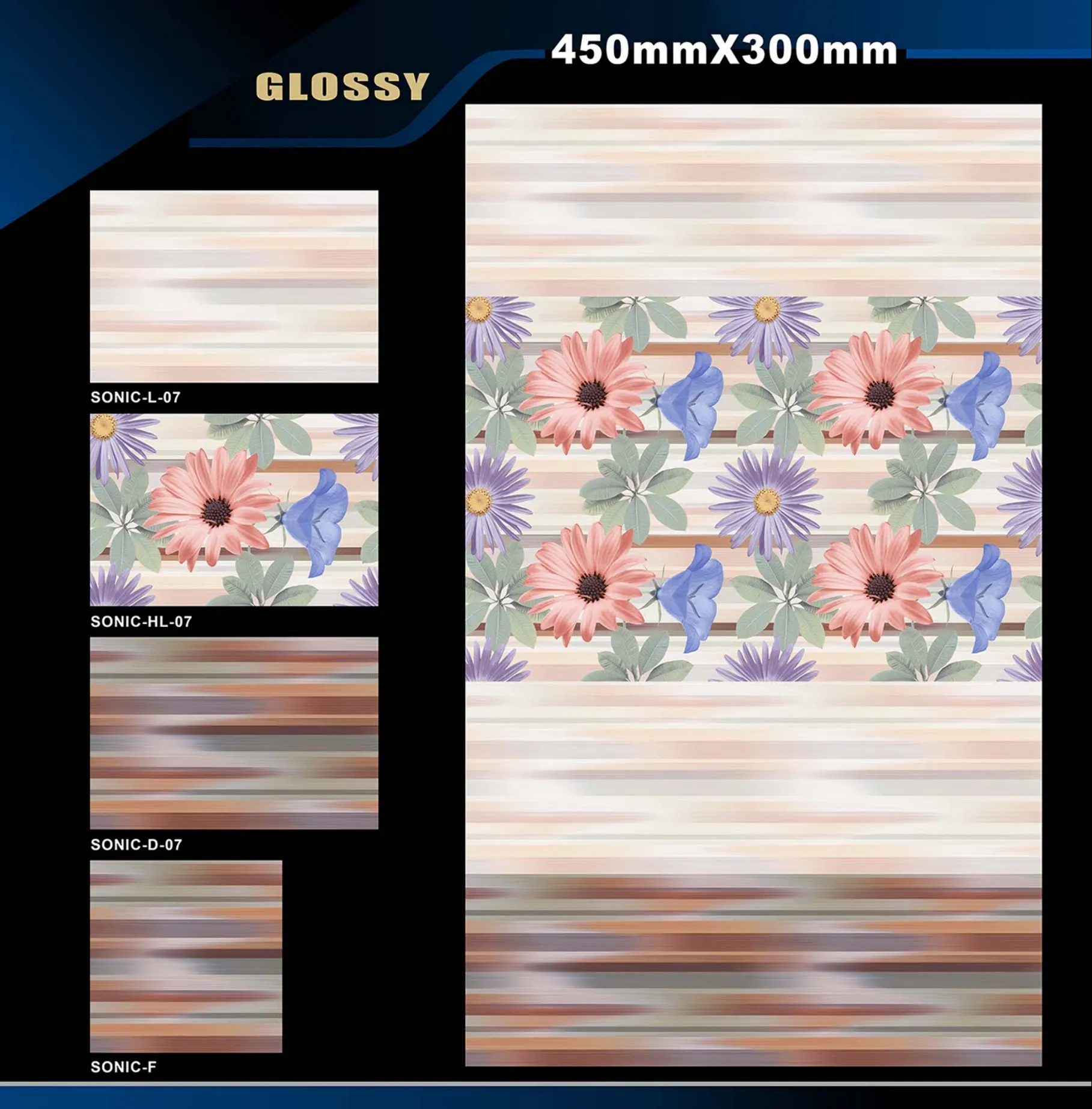 12 X 18 Glossy Rose To Zen - Design 22 - 300x450mm Glossy
