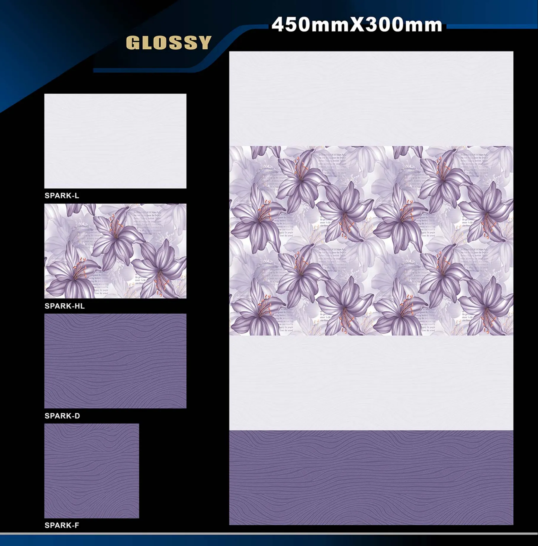 12 X 18 Glossy Rose To Zen - Design 24 - 300x450mm Glossy