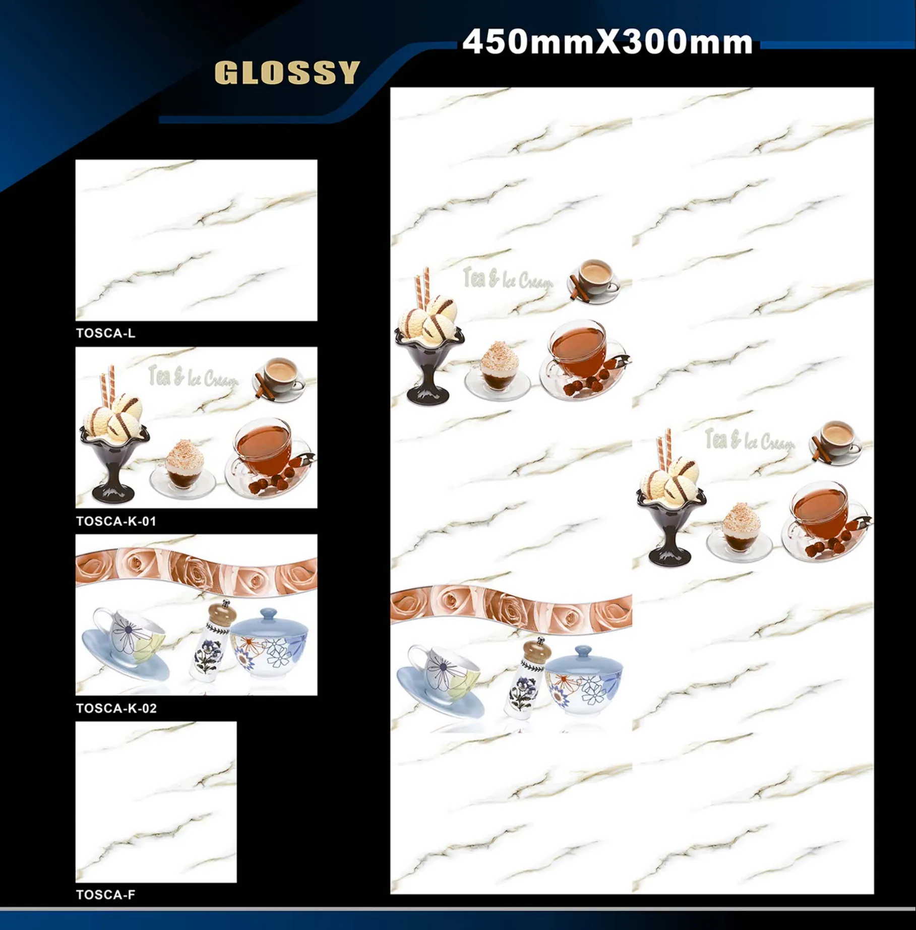 12 X 18 Glossy Rose To Zen - Design 41 - 300x450mm Glossy