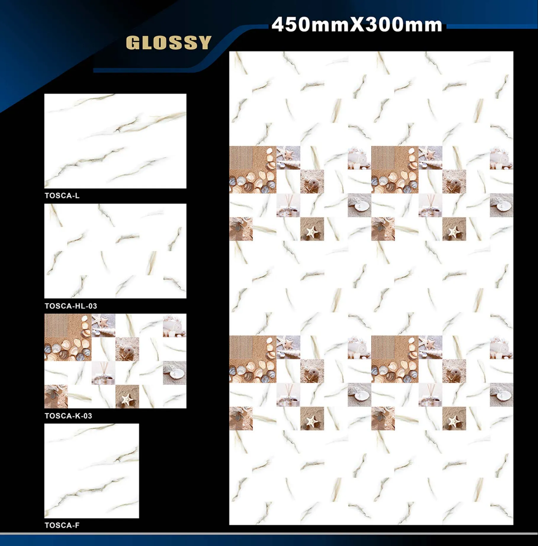 12 X 18 Glossy Rose To Zen - Design 42 - 300x450mm Glossy