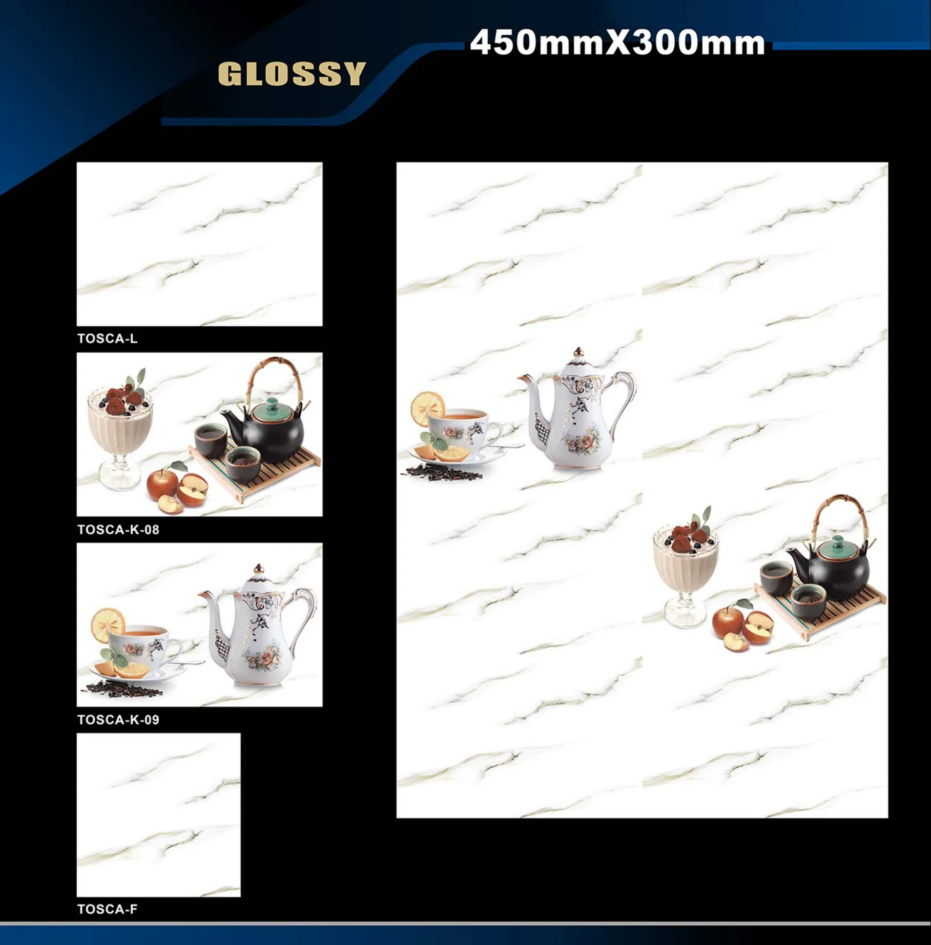12 X 18 Glossy Rose To Zen - Design 45 - 300x450mm Glossy