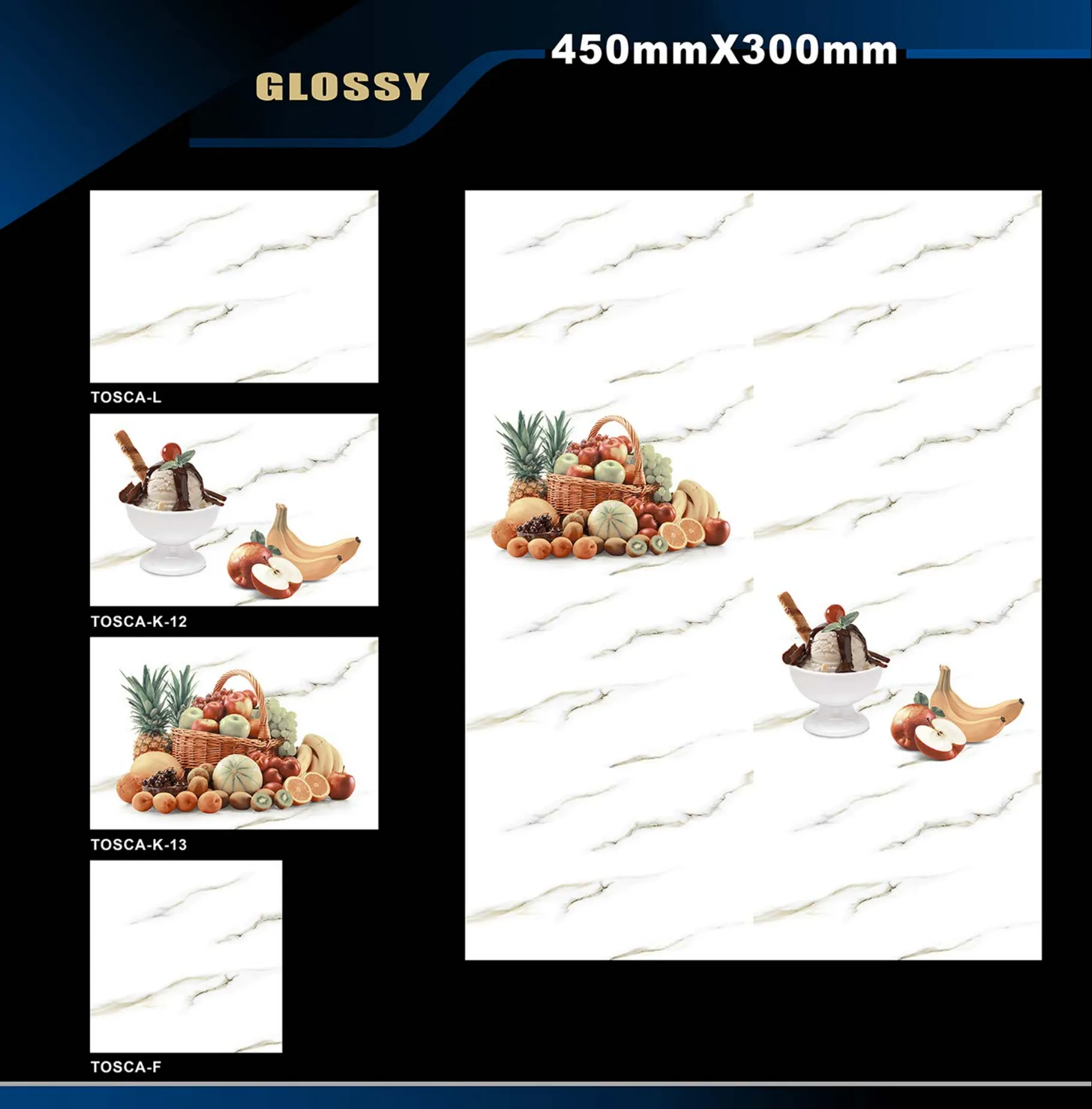12 X 18 Glossy Rose To Zen - Design 47 - 300x450mm Glossy