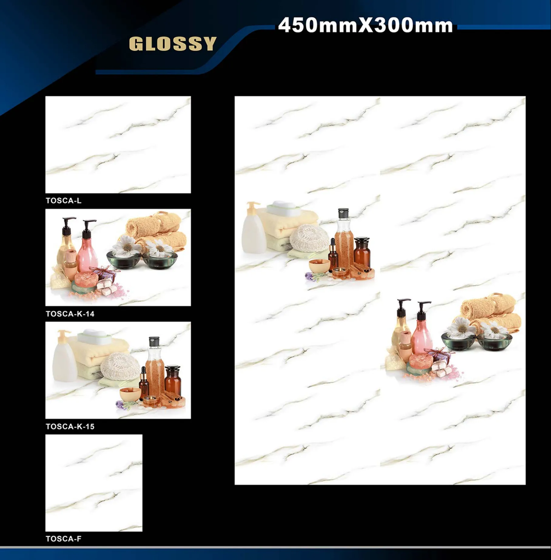 12 X 18 Glossy Rose To Zen - Design 48 - 300x450mm Glossy