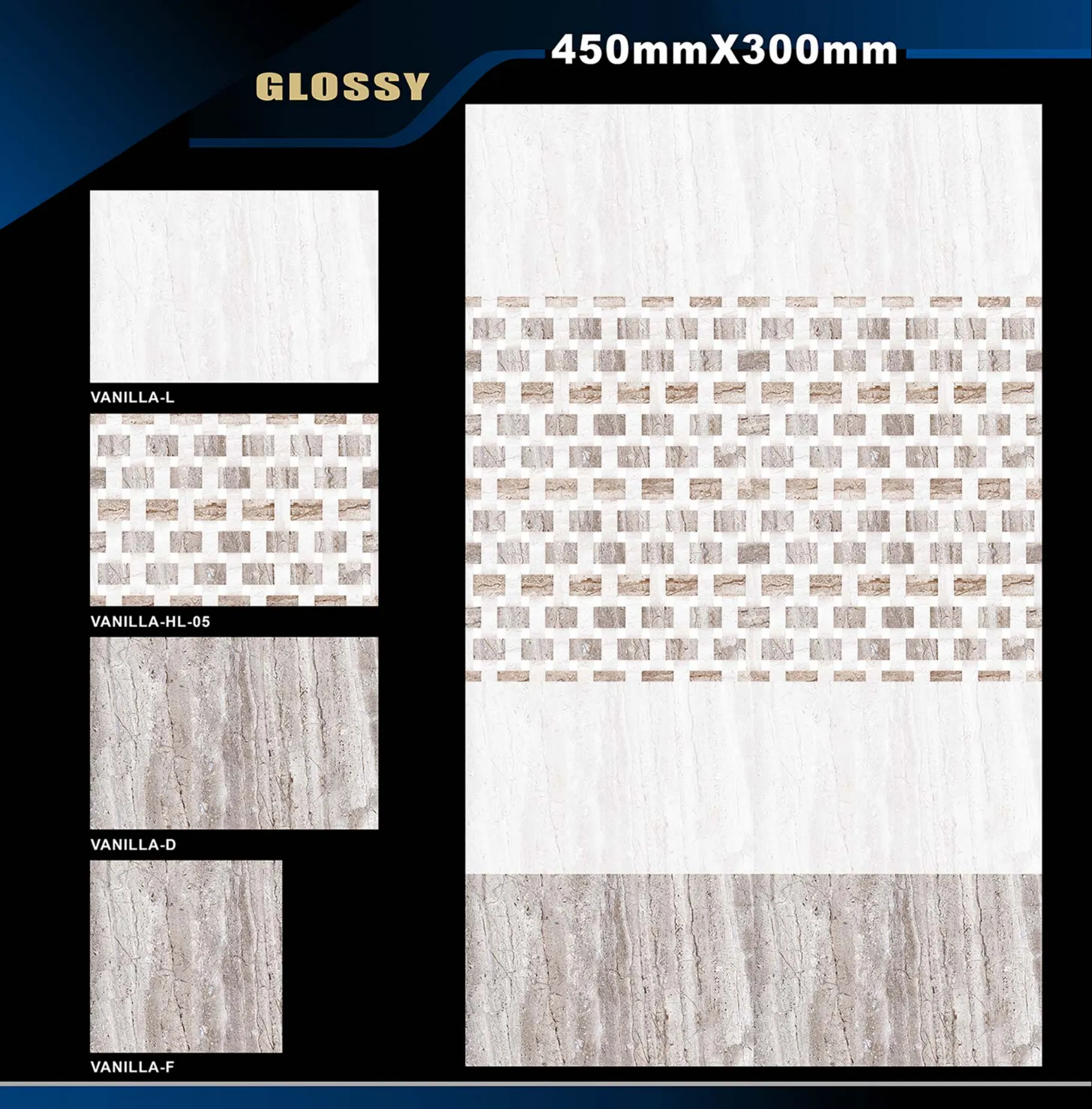 12 X 18 Glossy Rose To Zen - Design 58 - 300x450mm Glossy
