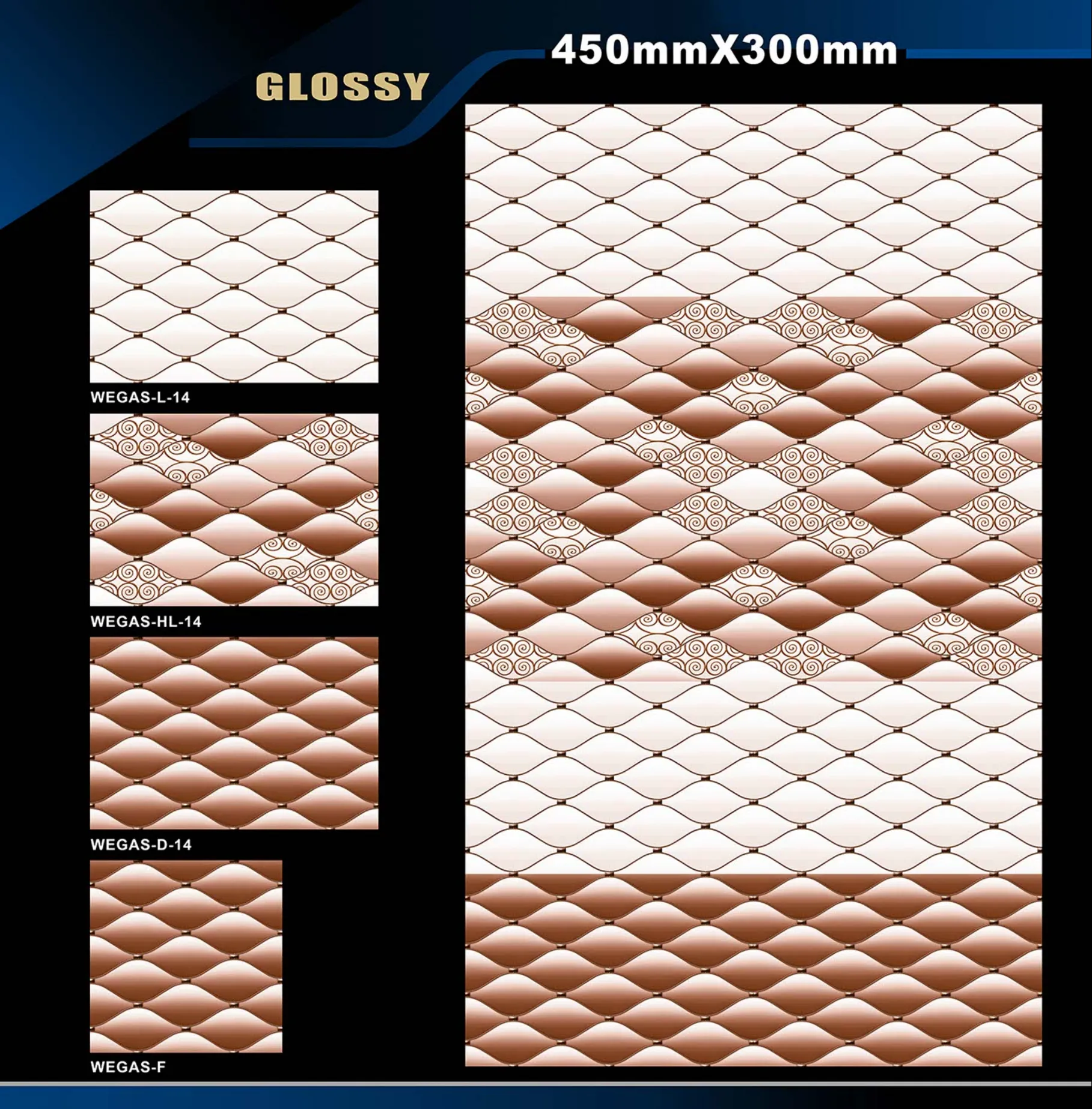 12 X 18 Glossy Rose To Zen - Design 59 - 300x450mm Glossy