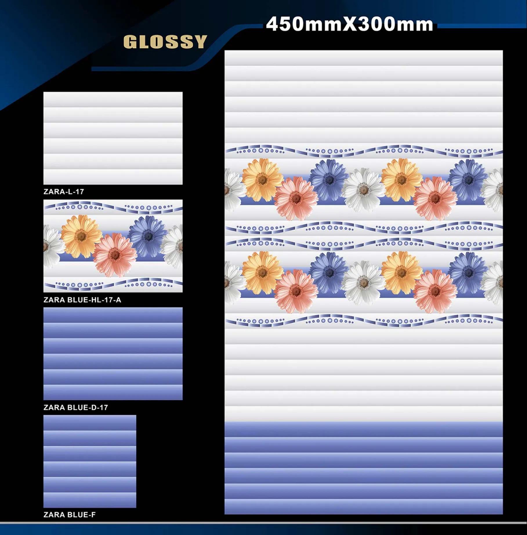 12 X 18 Glossy Rose To Zen - Design 61 - 300x450mm Glossy