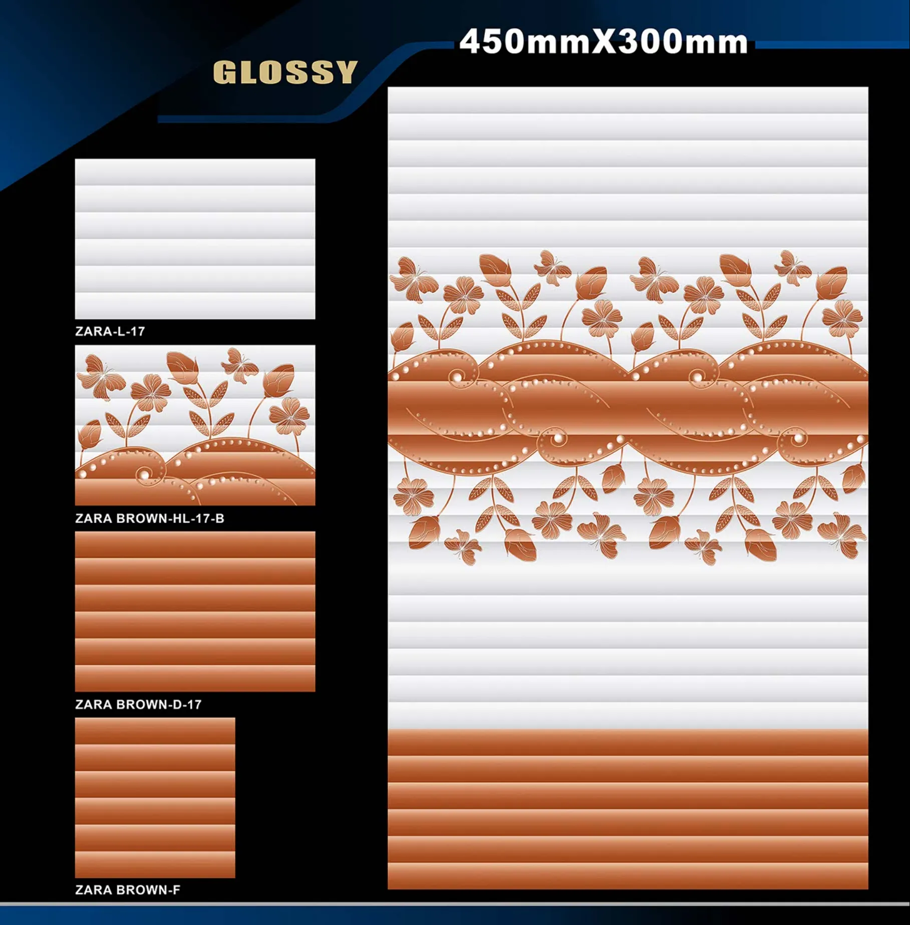 12 X 18 Glossy Rose To Zen - Design 64 - 300x450mm Glossy
