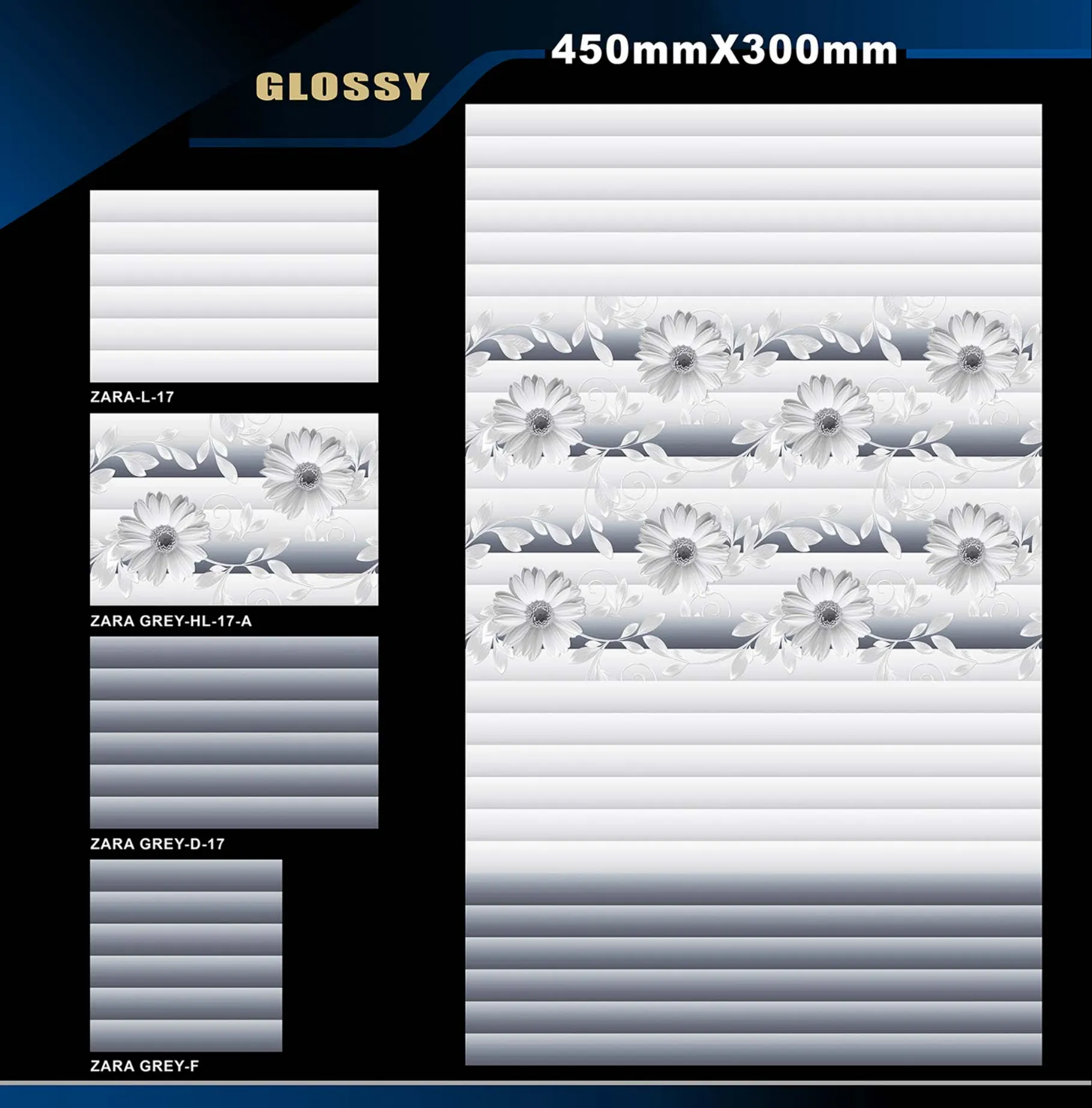 12 X 18 Glossy Rose To Zen - Design 65 - 300x450mm Glossy