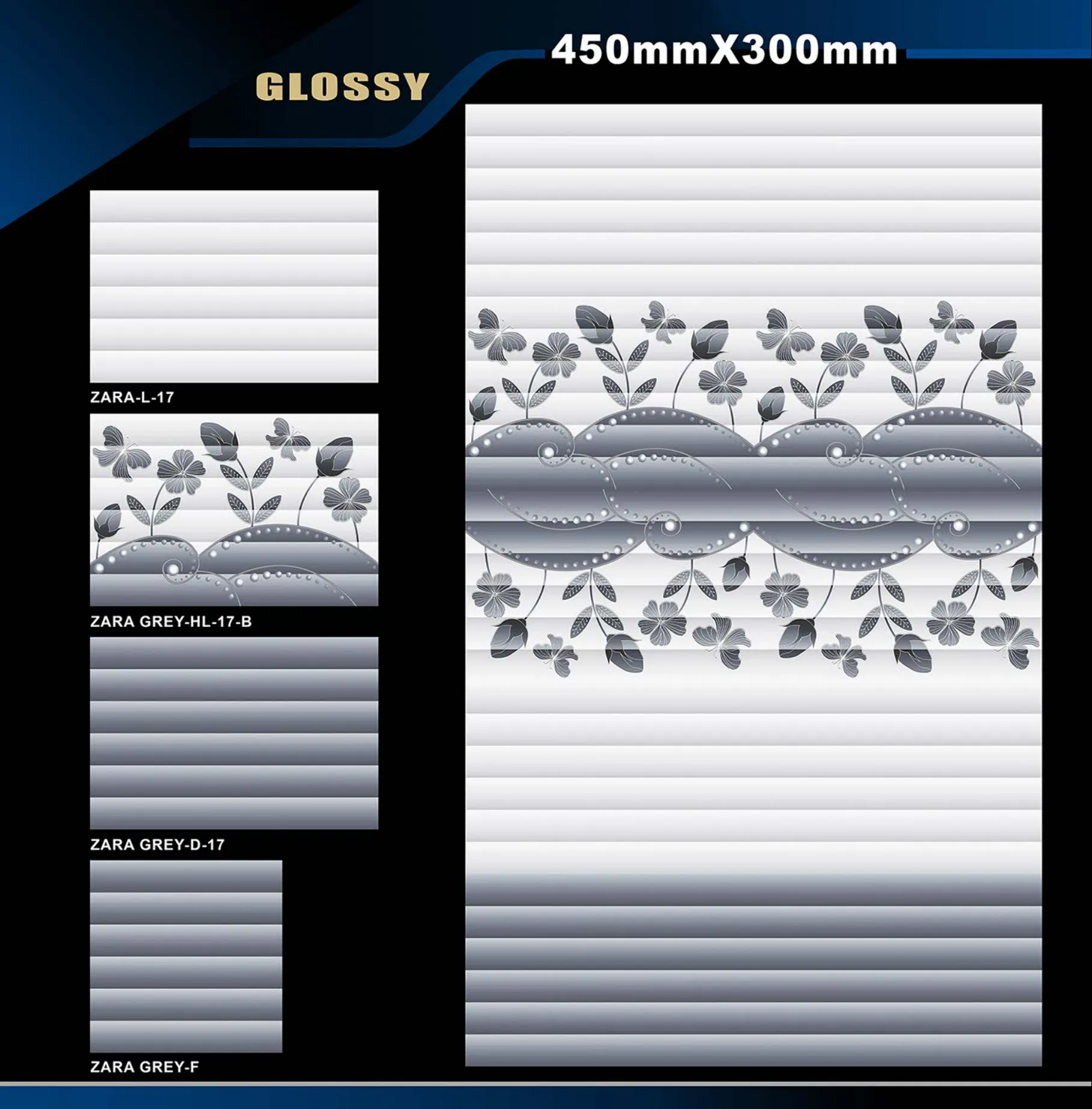 12 X 18 Glossy Rose To Zen - Design 66 - 300x450mm Glossy
