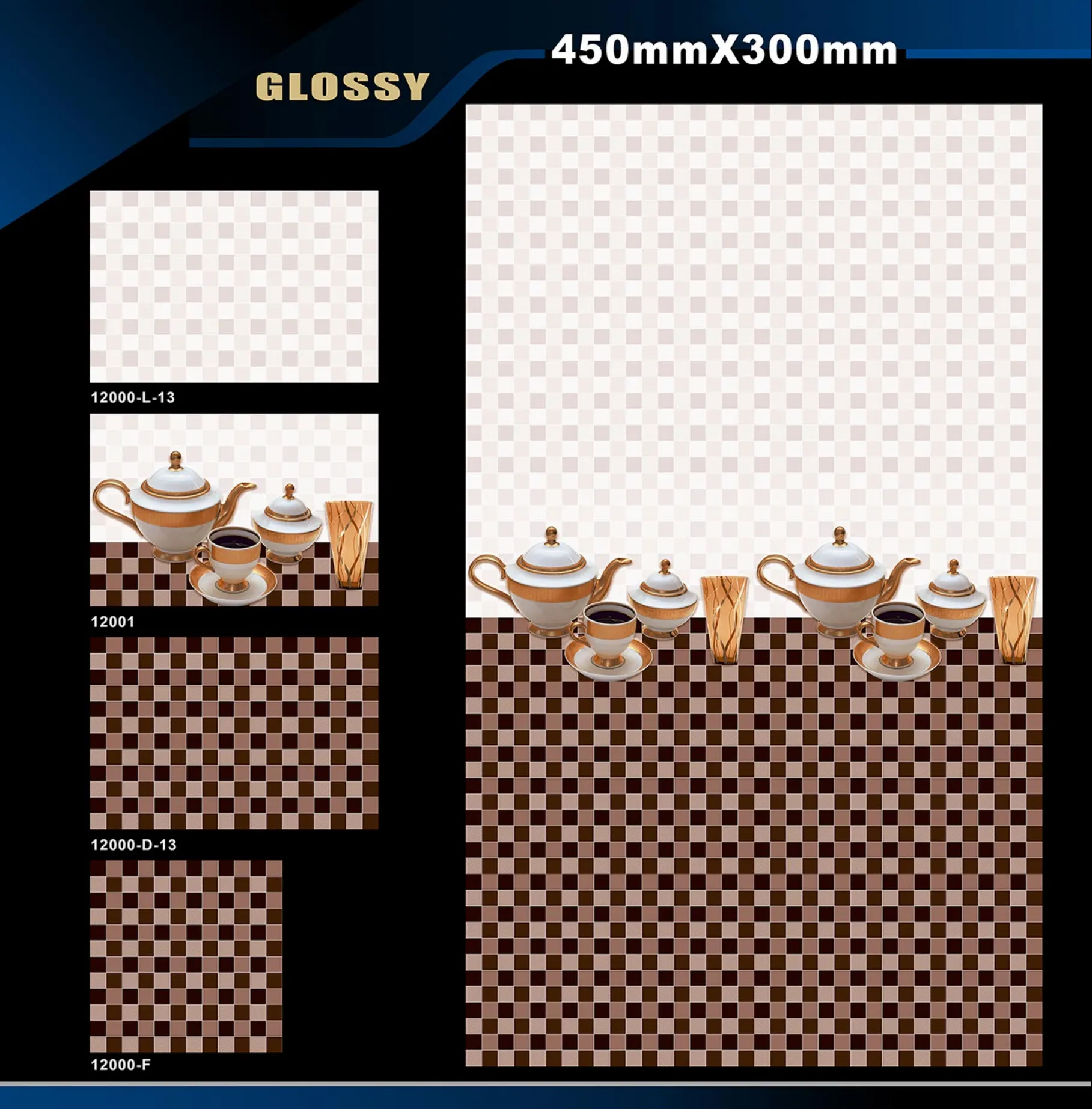 12 X 18 Kitchen 1001 To 24000 - Design 29 - 300x450mm Glossy