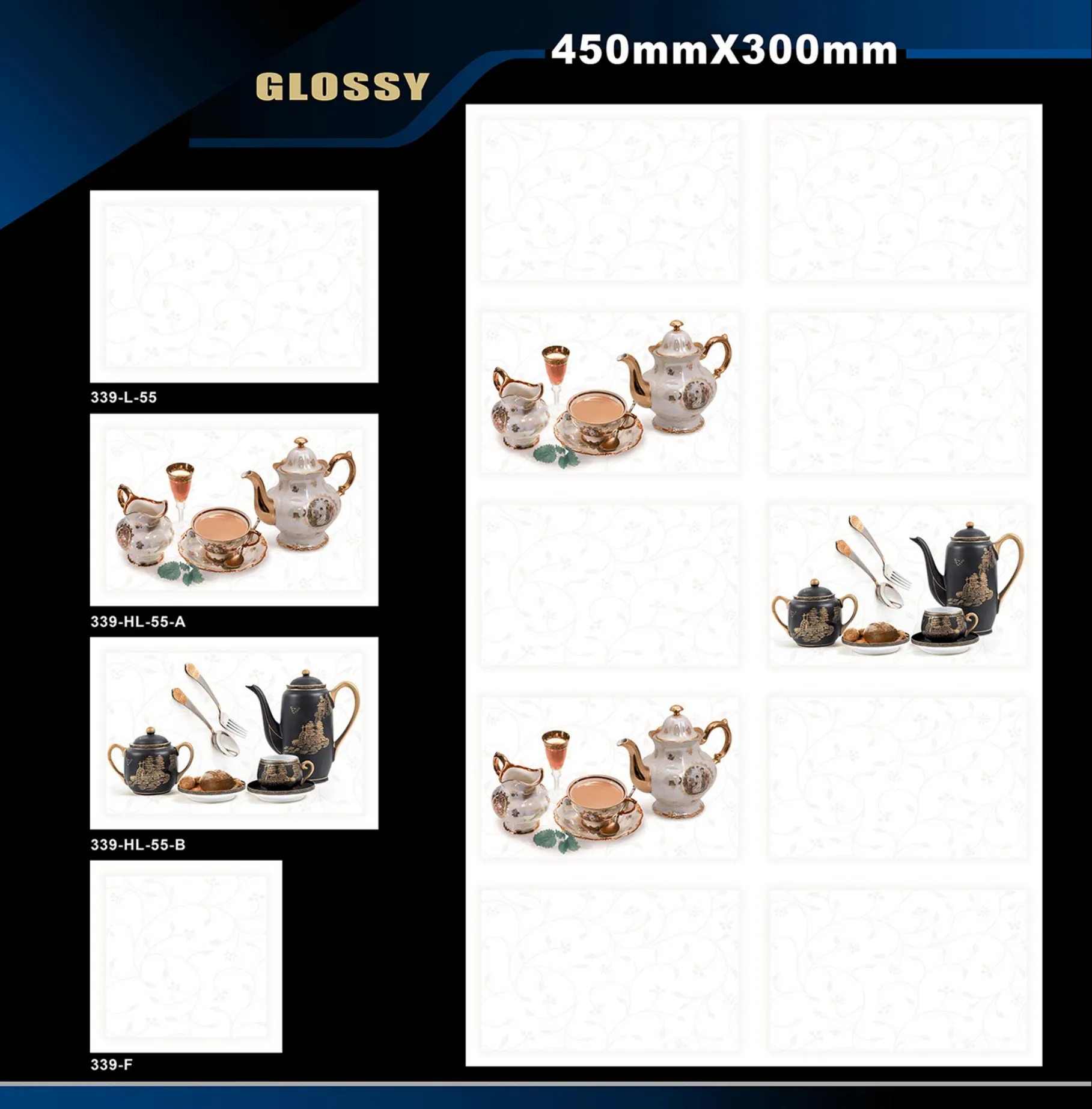 12 X 18 Kitchen 112 To 448 - Design 29 - 300x450mm Glossy