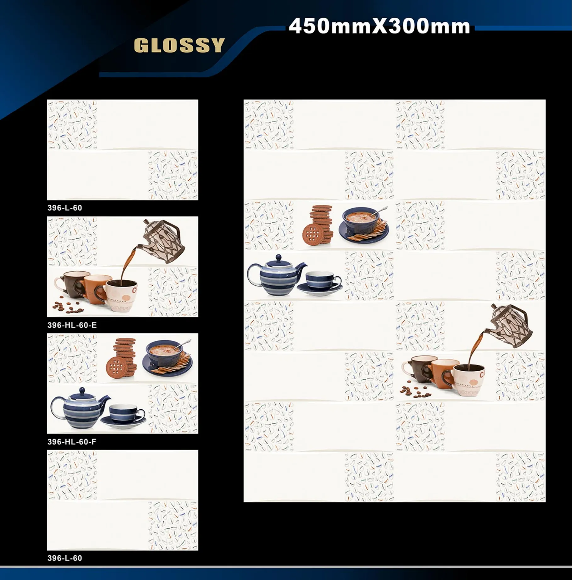 12 X 18 Kitchen 112 To 448 - Design 52 - 300x450mm Glossy