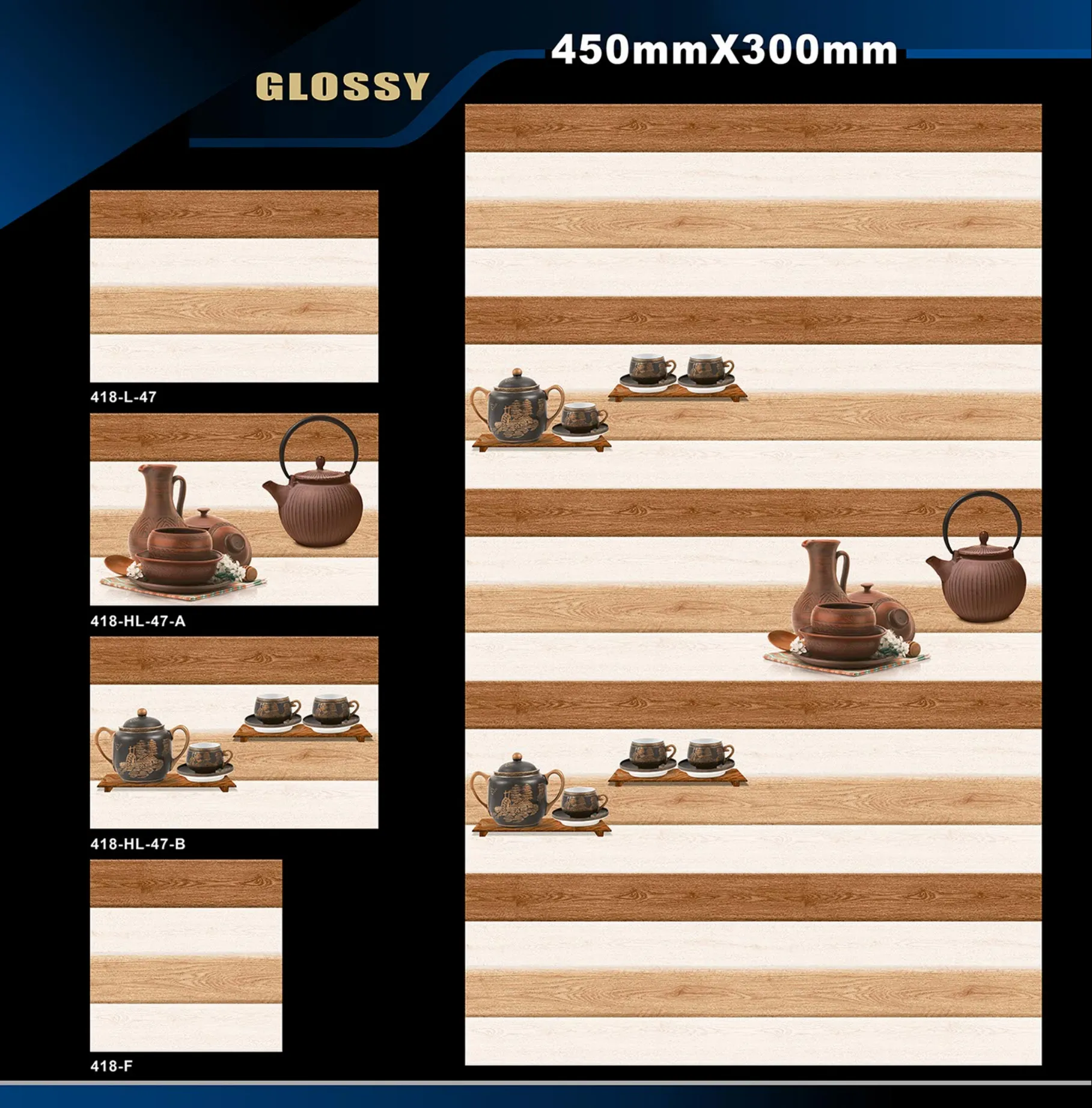 12 X 18 Kitchen 112 To 448 - Design 58 - 300x450mm Glossy