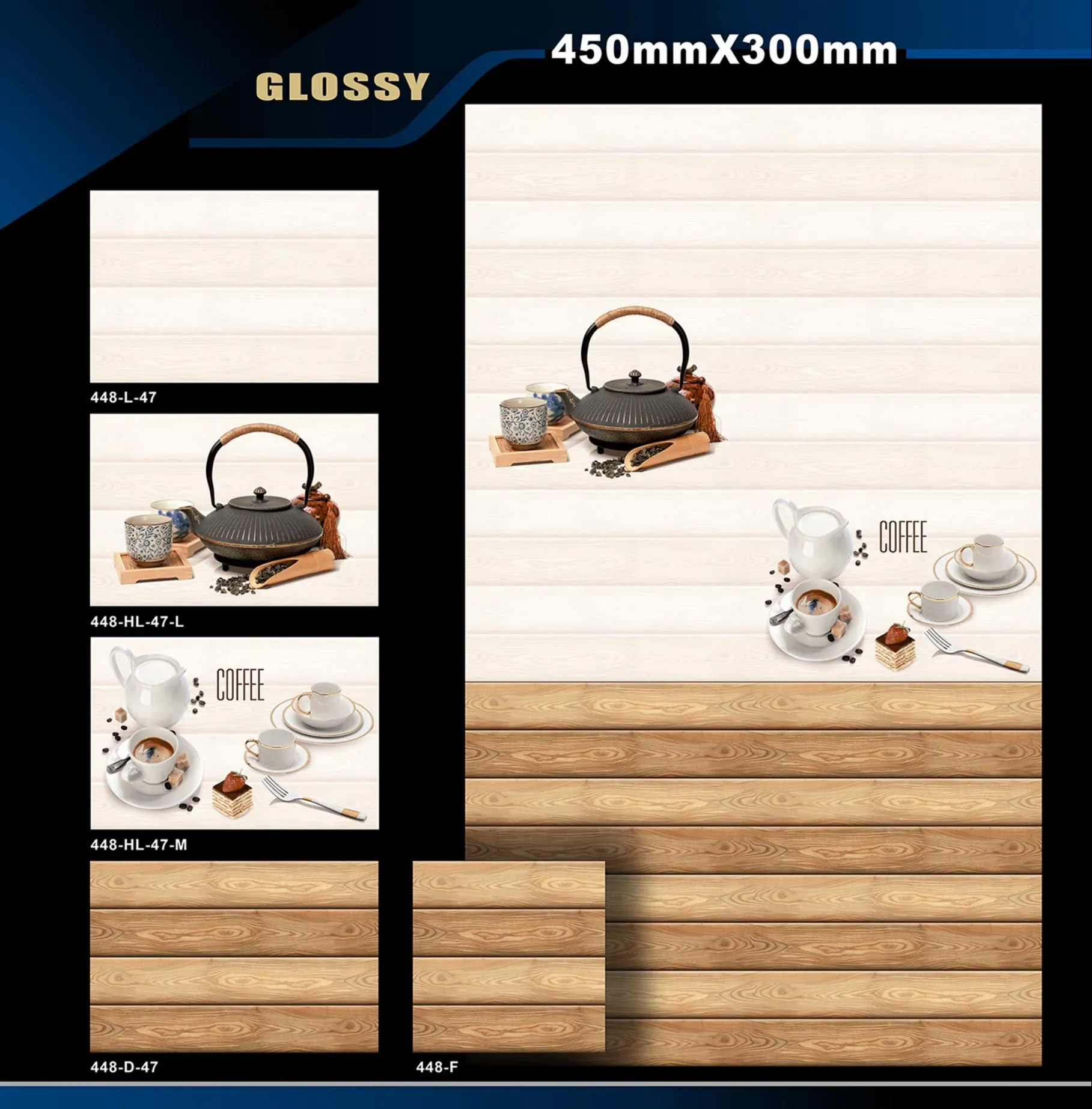 12 X 18 Kitchen 112 To 448 - Design 62 - 300x450mm Glossy