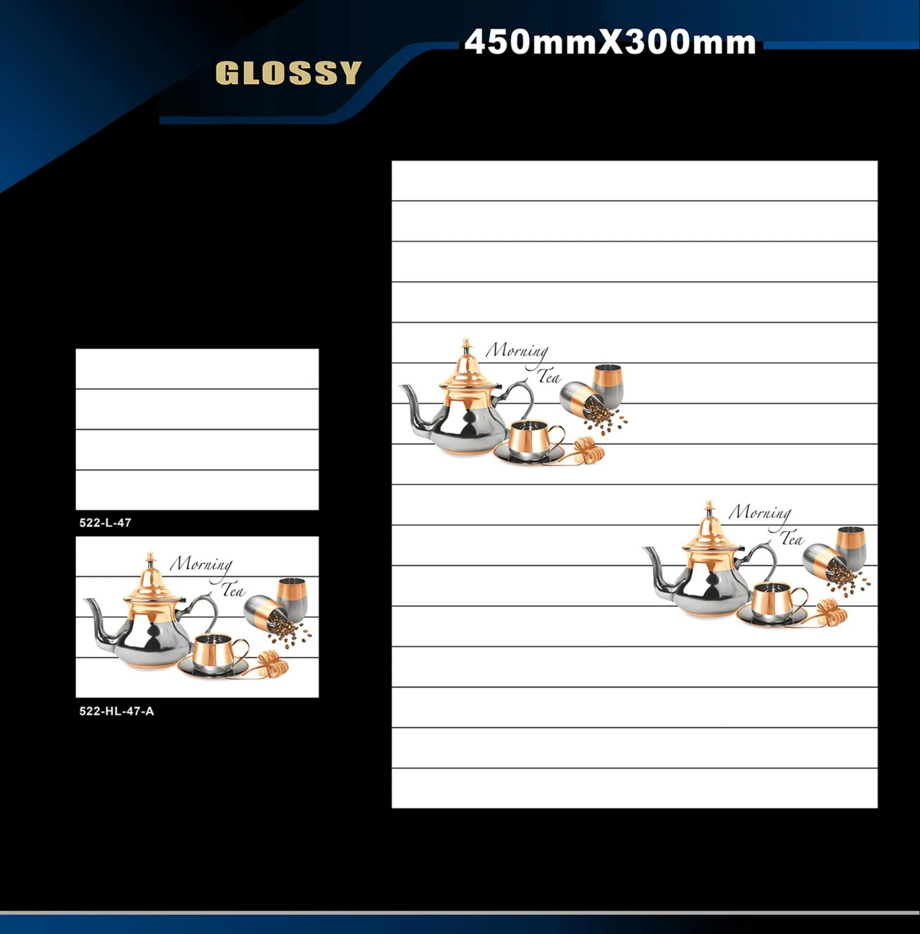 12 X 18 Kitchen 455 To 606 - Design 24 - 300x450mm Glossy