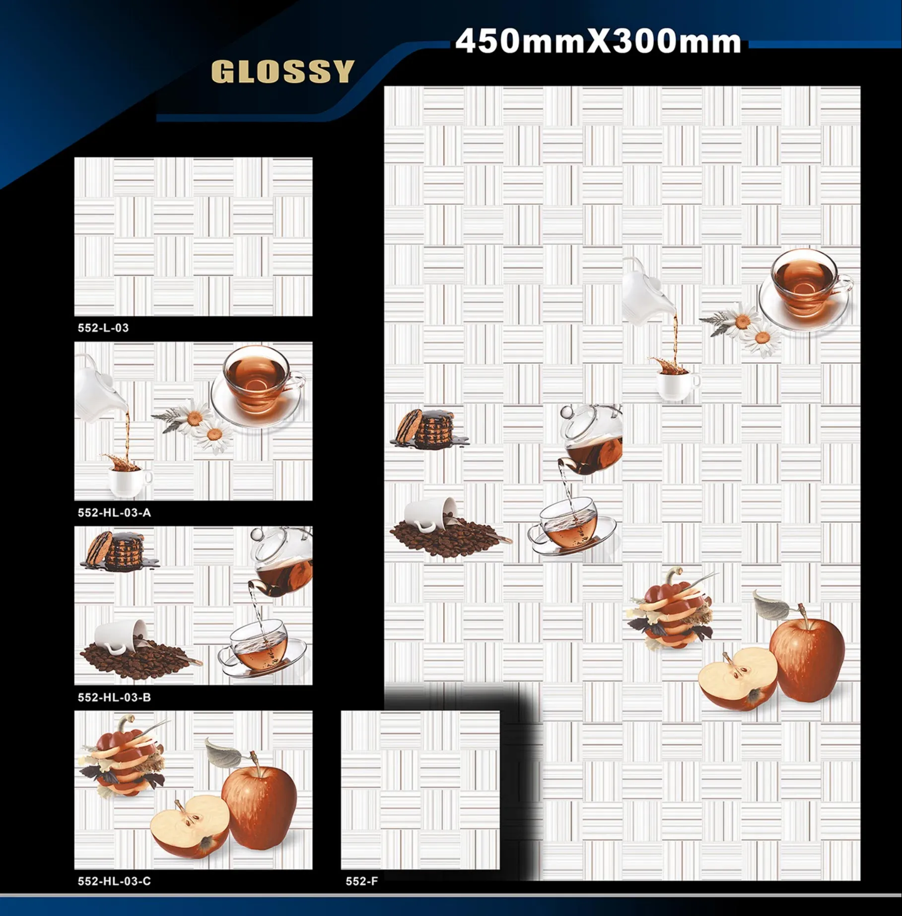 12 X 18 Kitchen 455 To 606 - Design 31 - 300x450mm Glossy
