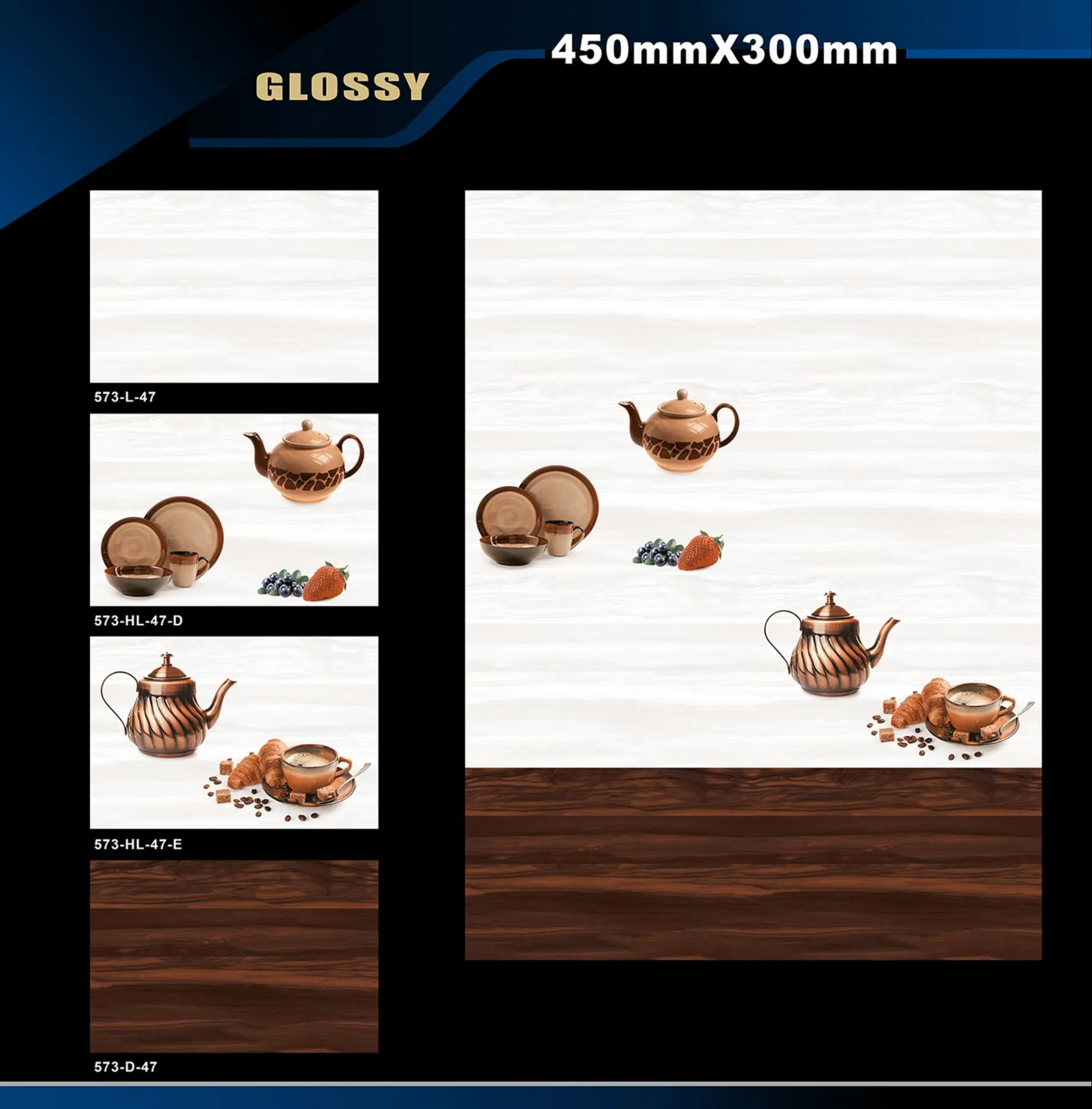 12 X 18 Kitchen 455 To 606 - Design 35 - 300x450mm Glossy