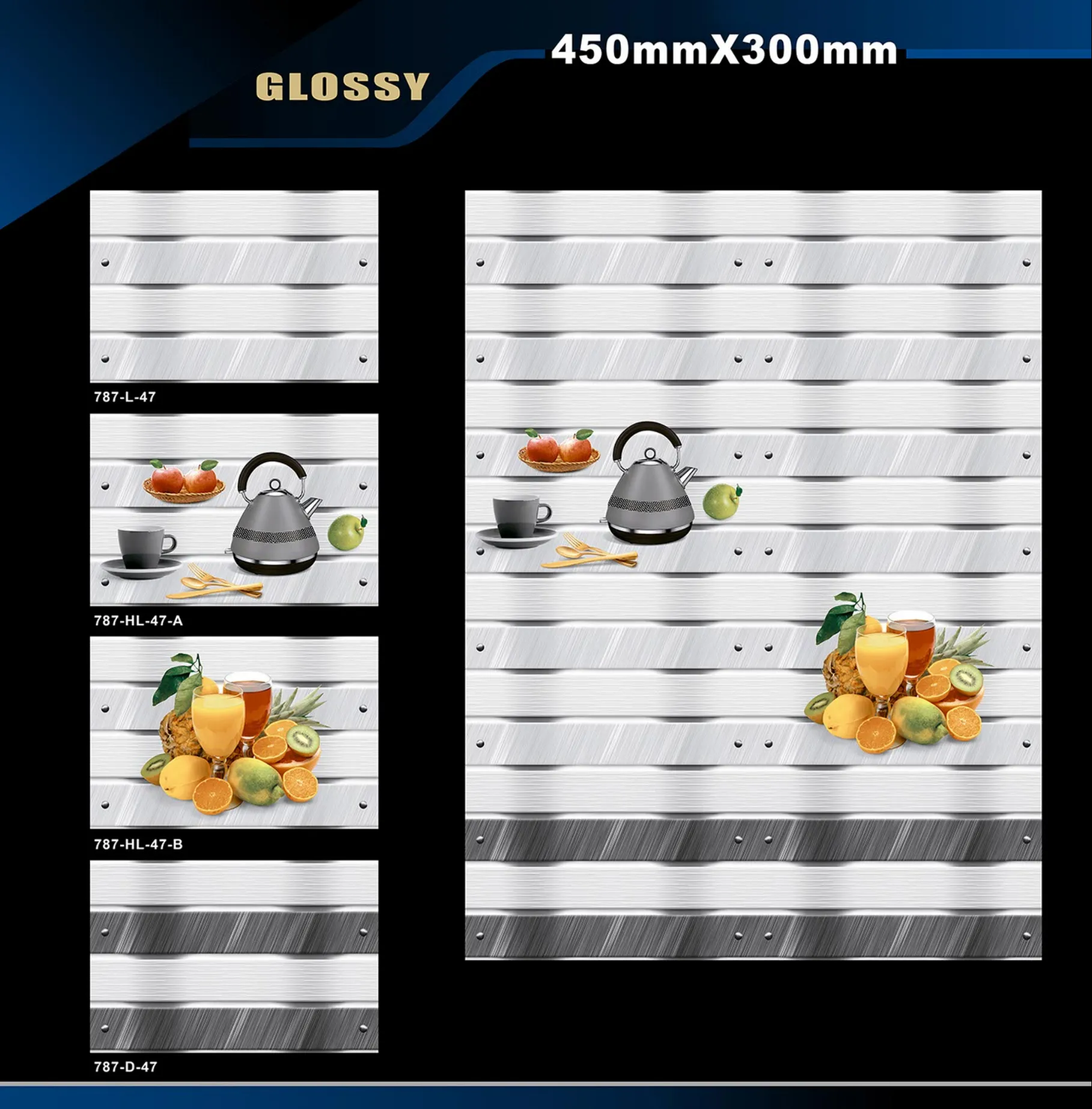 12 X 18 Kitchen 743 To 892 - Design 25 - 300x450mm Glossy