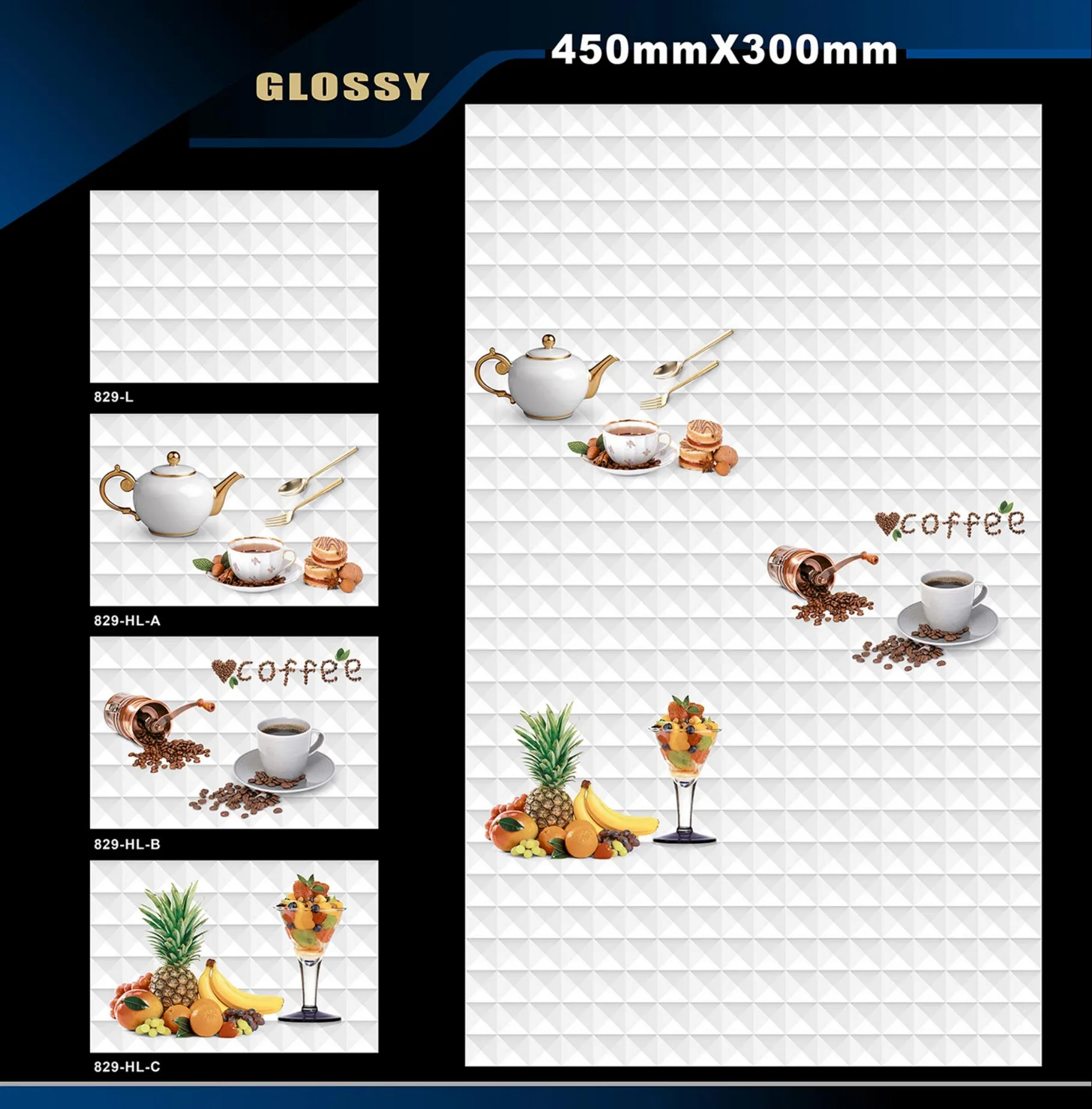 12 X 18 Kitchen 743 To 892 - Design 38 - 300x450mm Glossy
