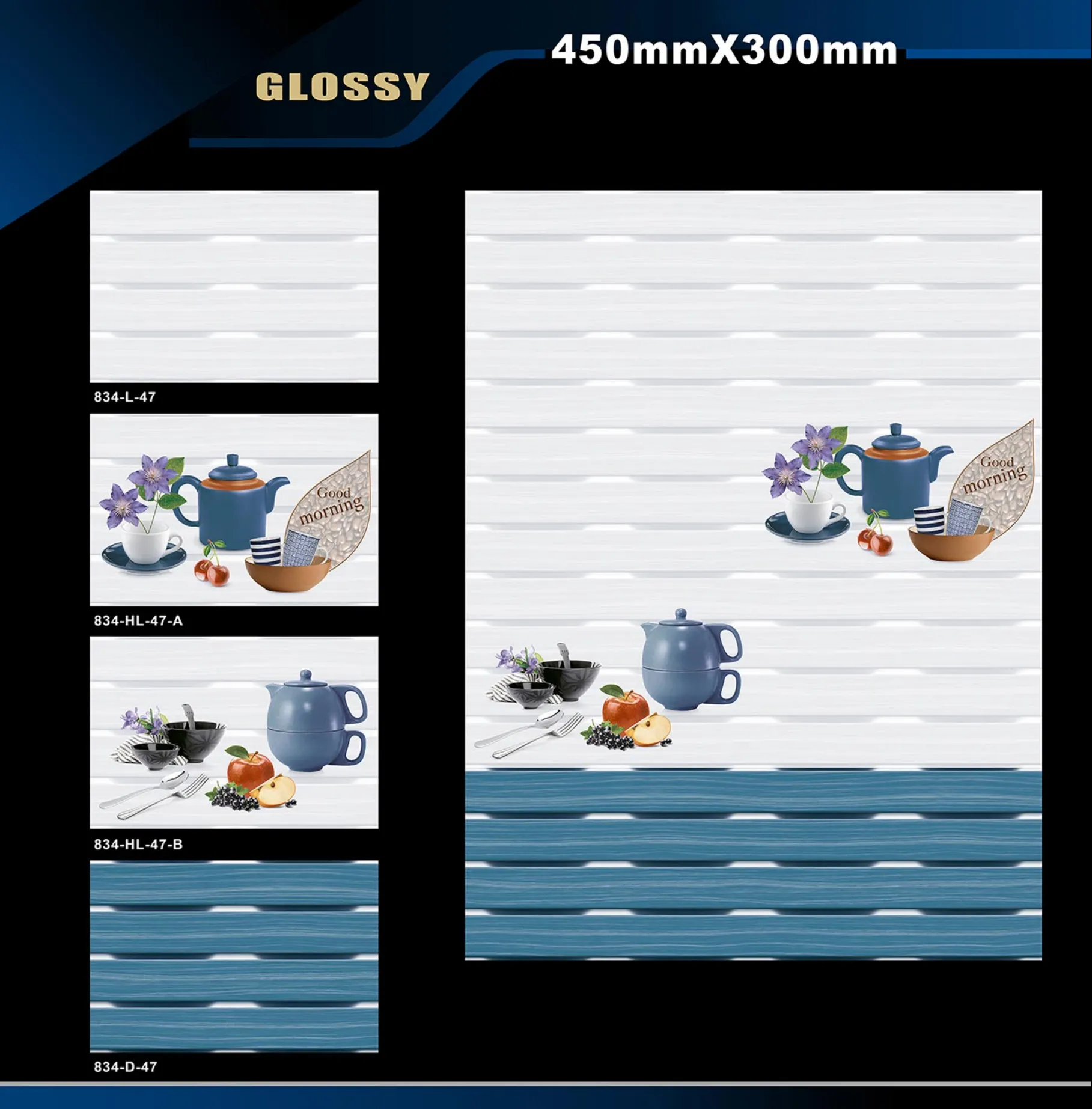 12 X 18 Kitchen 743 To 892 - Design 40 - 300x450mm Glossy