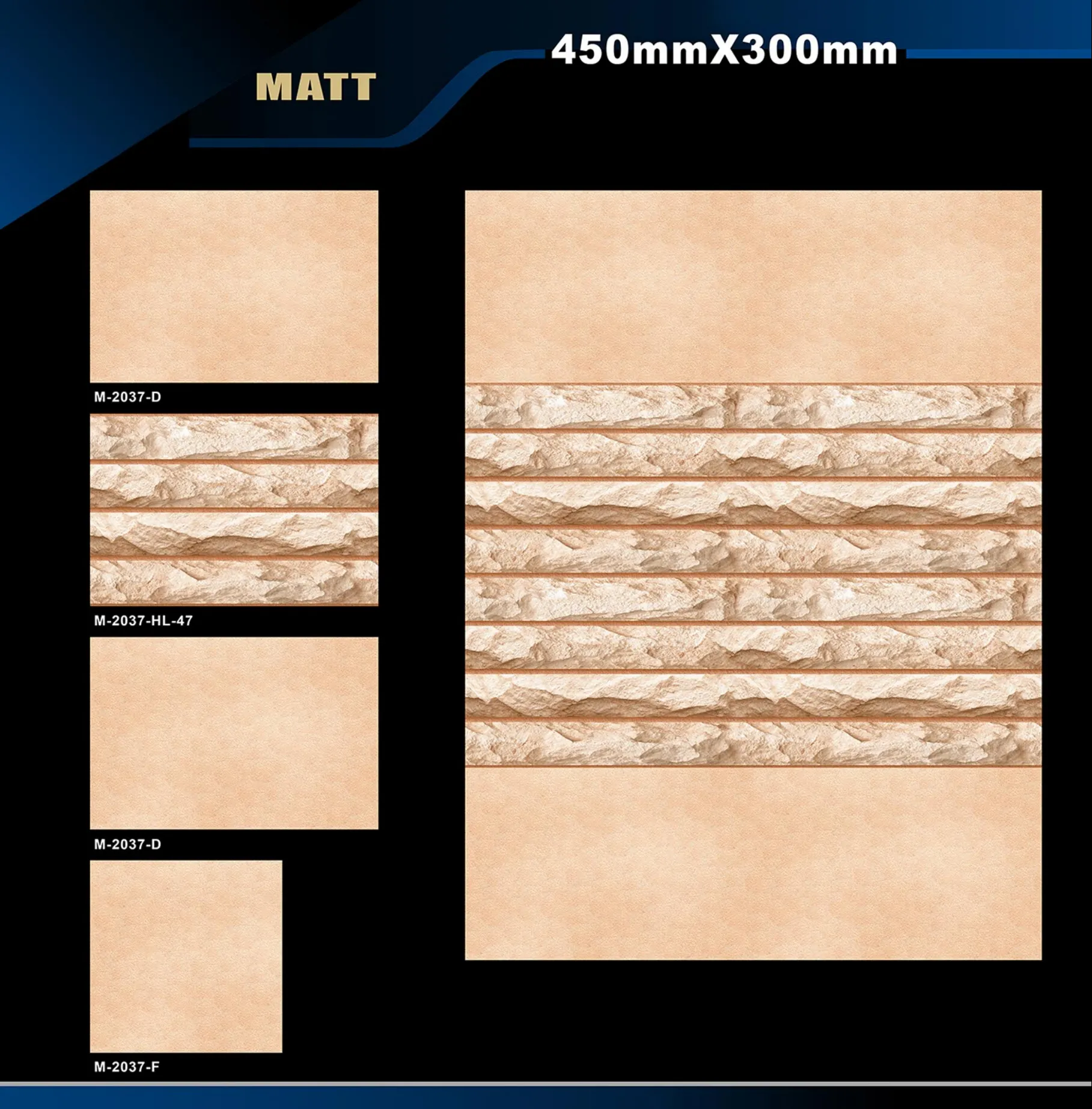 12 X 18 Matt - Design 11 - 300x450mm Matt