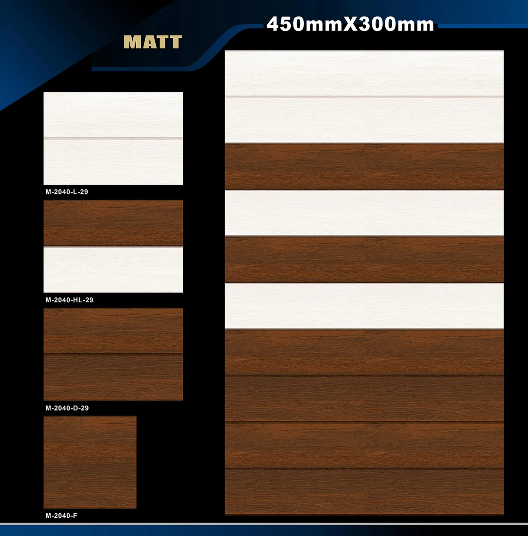 12 X 18 Matt - Design 16 - 300x450mm Matt