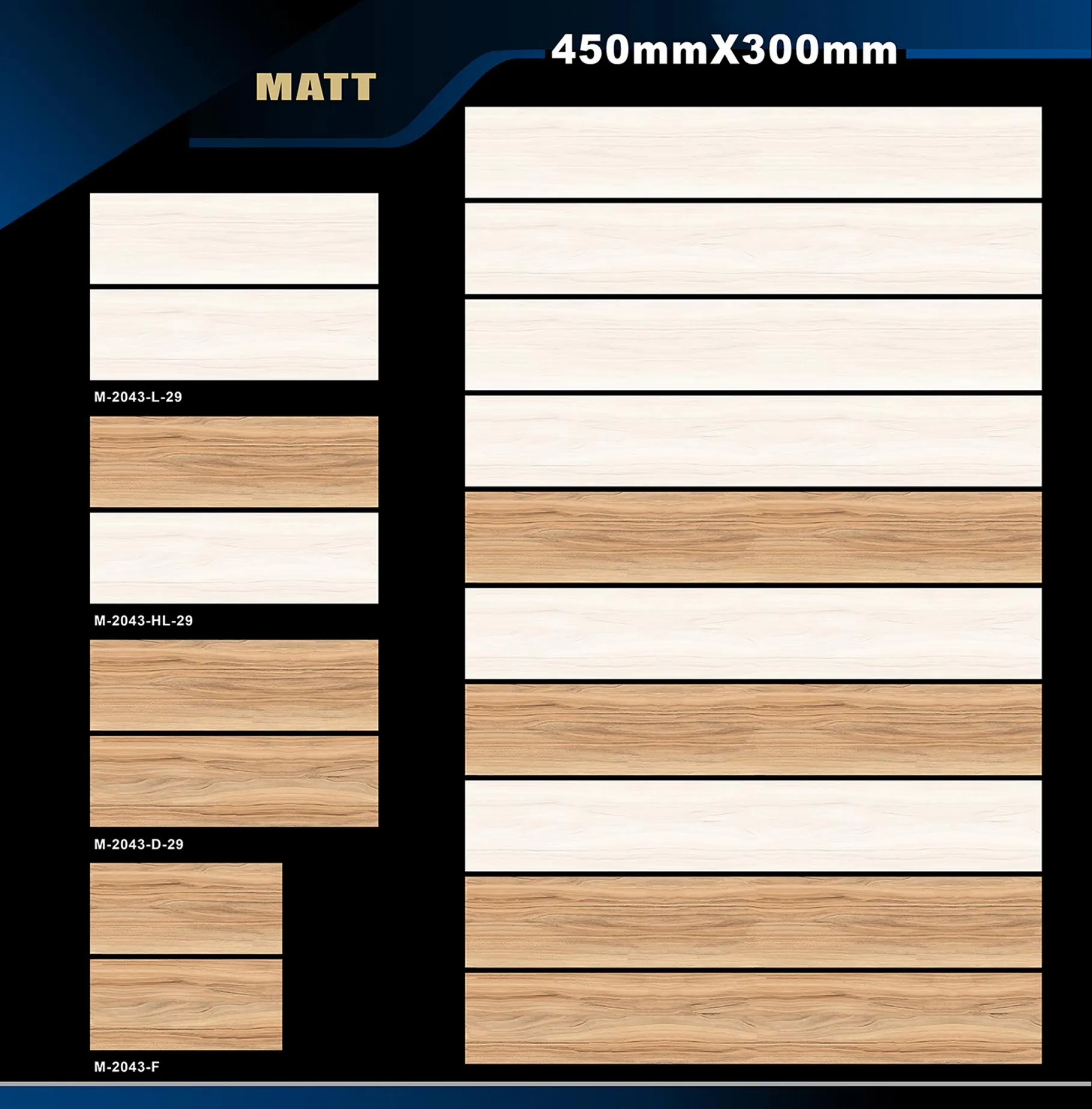 12 X 18 Matt - Design 19 - 300x450mm Matt