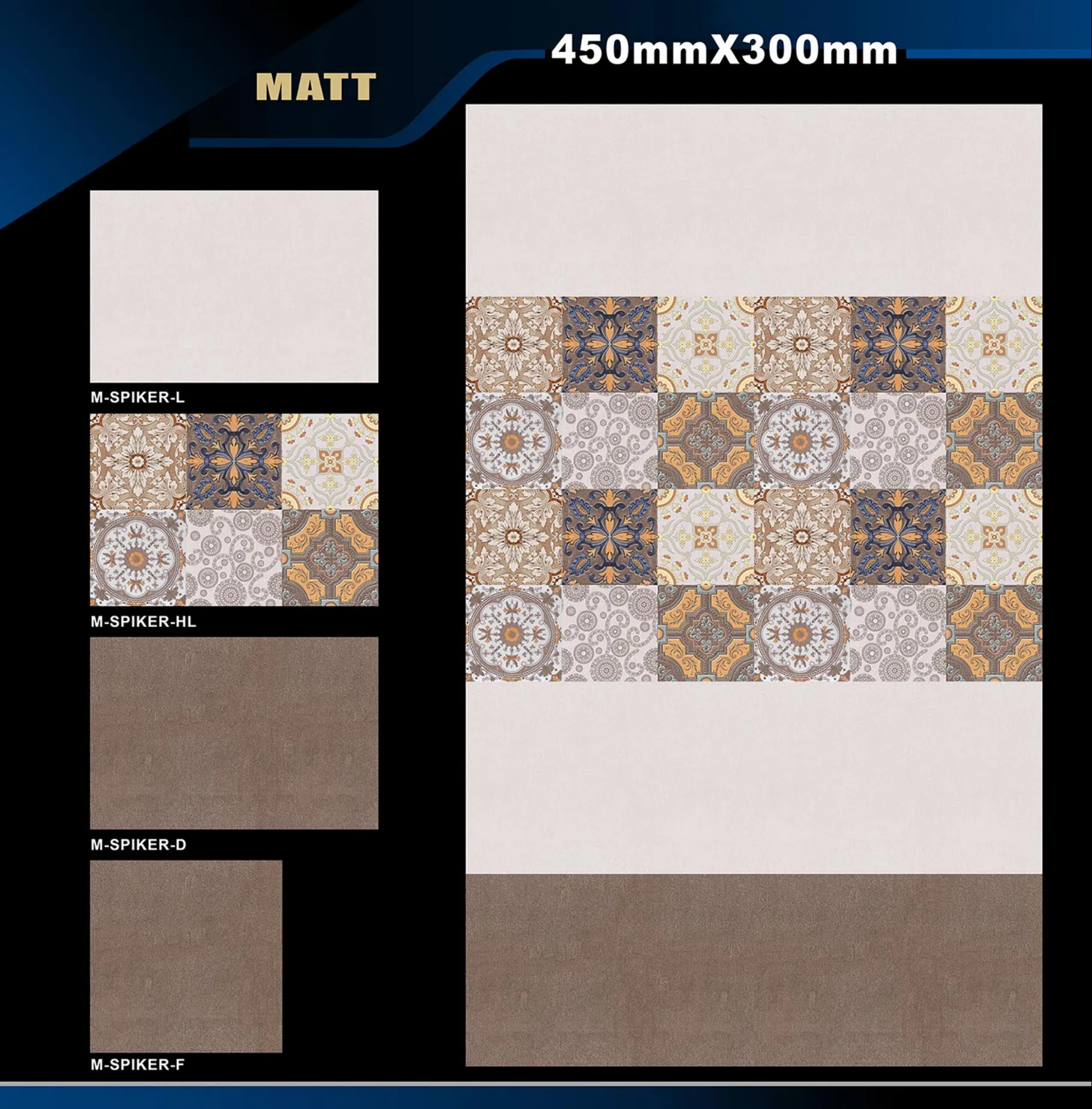 12 X 18 Matt - Design 32 - 300x450mm Matt