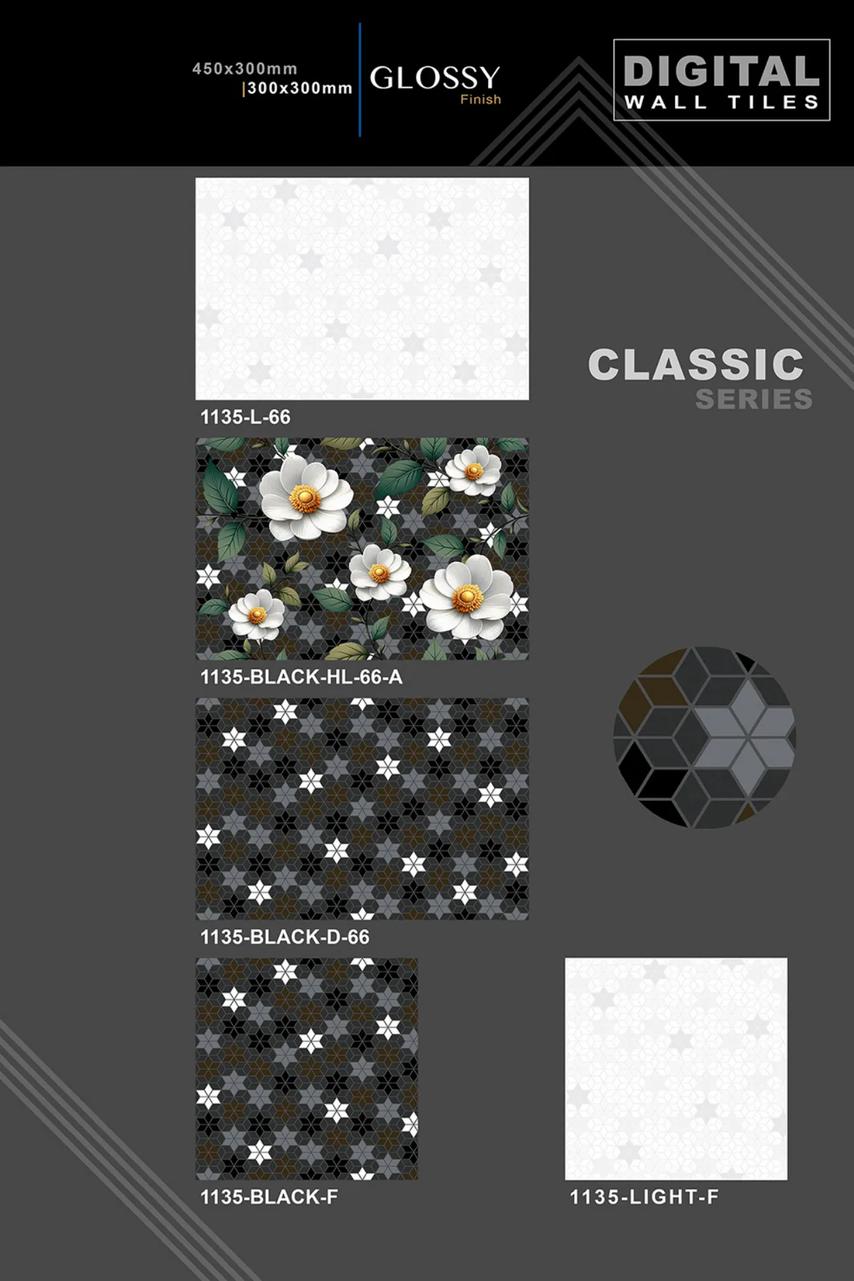 12 X 18 New Classic Series - Design 1 - 300x450mm Glossy