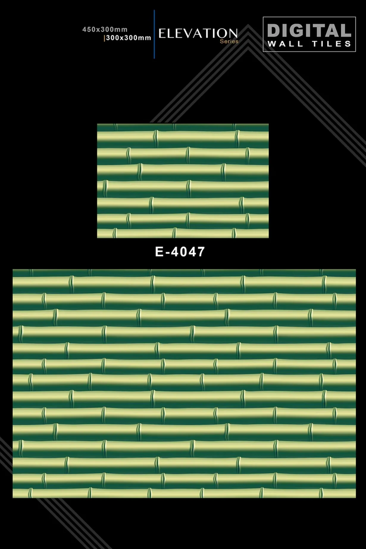 12 X 18 New Elevation E 4045 To E 9062 - Design 2 - 300x450mm Elevation