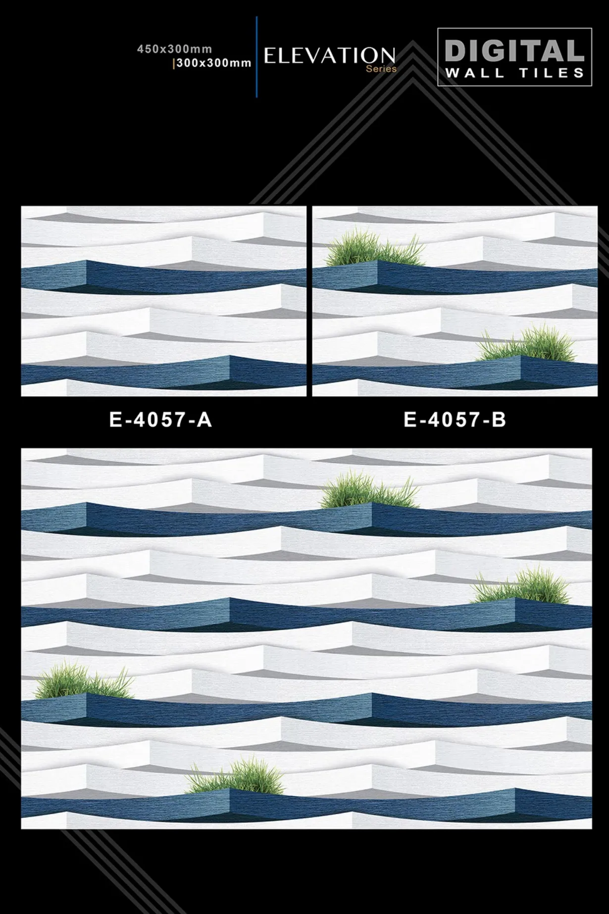12 X 18 New Elevation E 4045 To E 9062 - Design 12 - 300x450mm Elevation