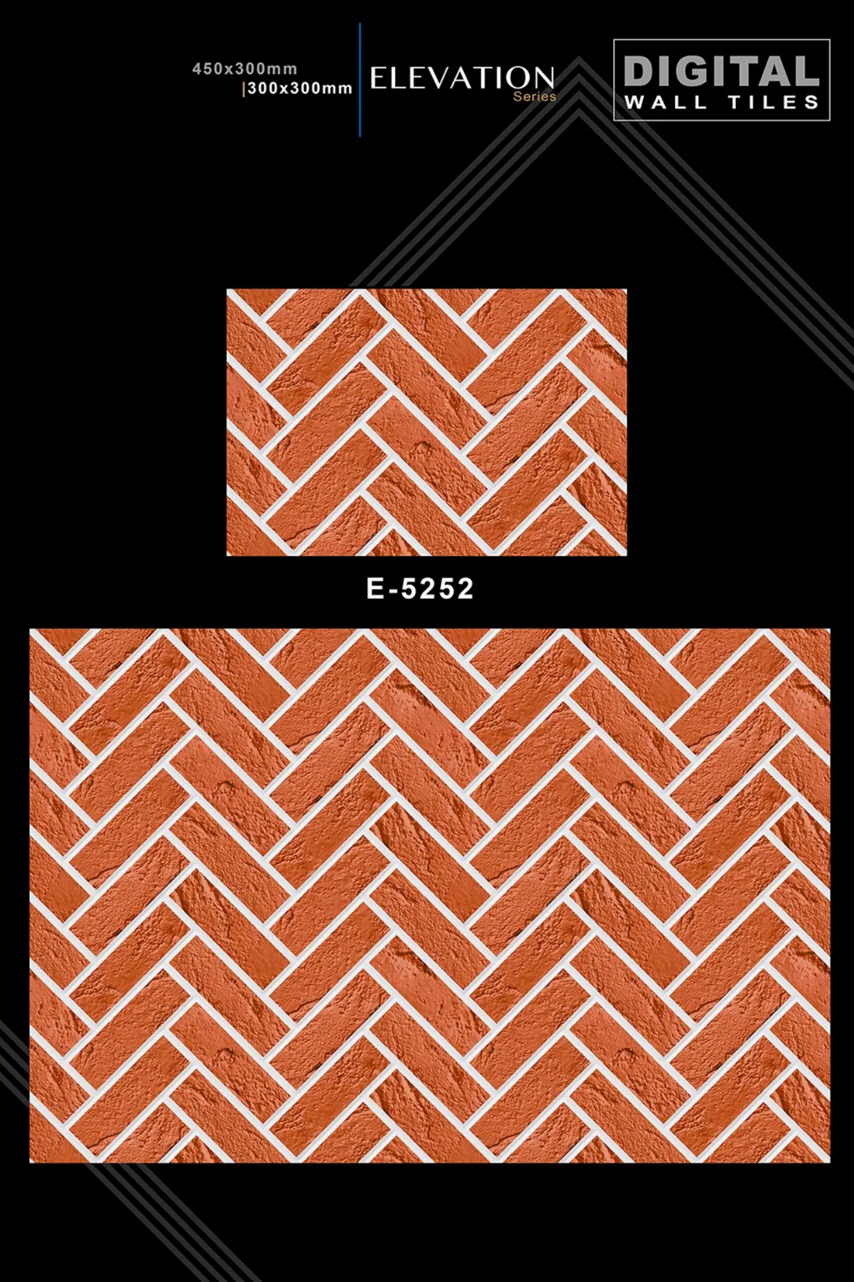 12 X 18 New Elevation E 4045 To E 9062 - Design 15 - 300x450mm Elevation