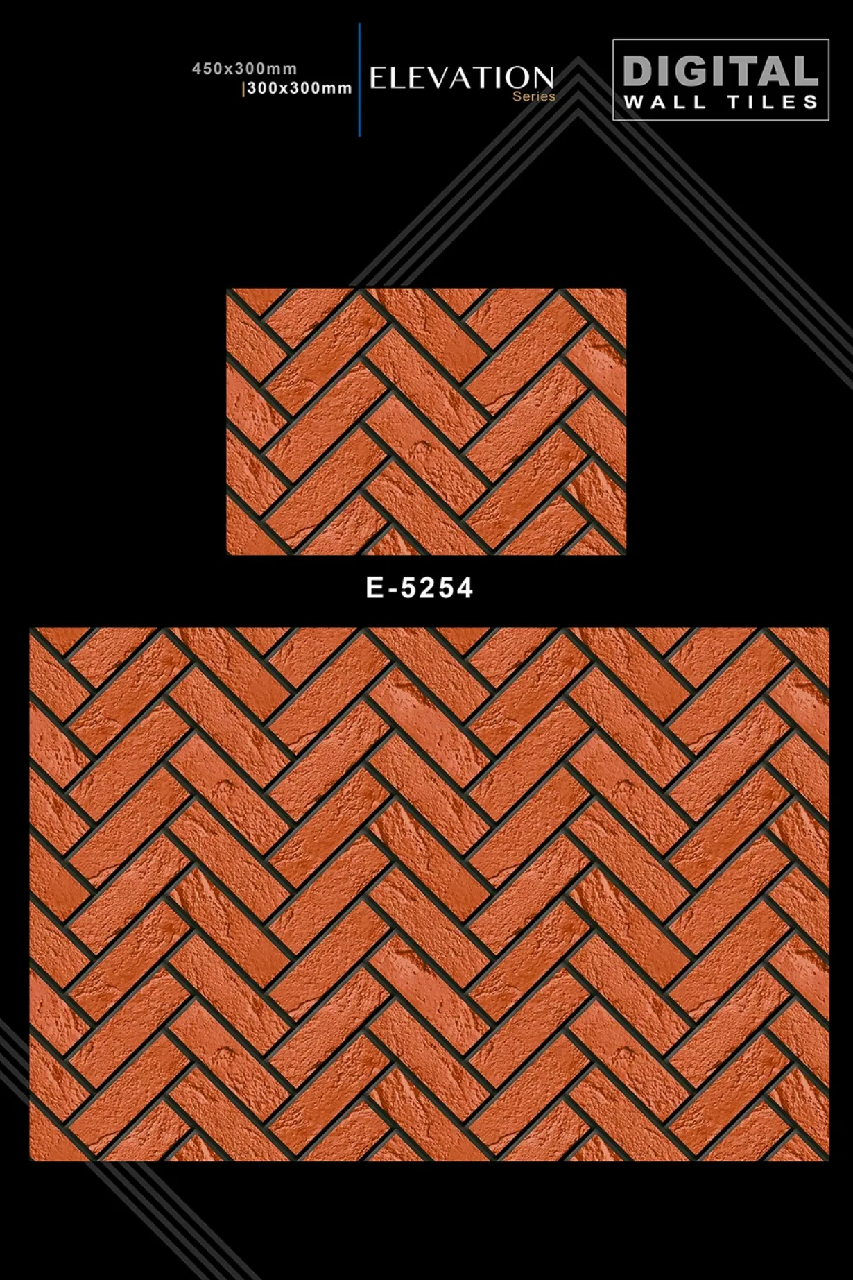 12 X 18 New Elevation E 4045 To E 9062 - Design 17 - 300x450mm Elevation