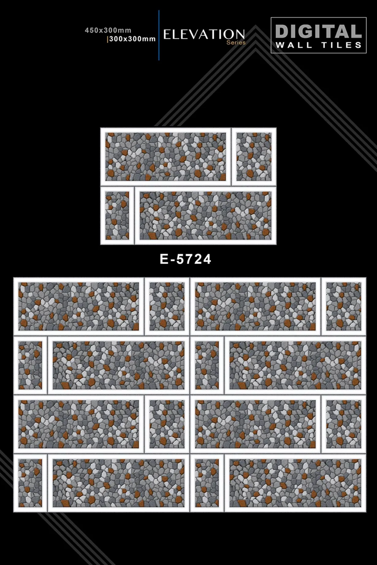 12 X 18 New Elevation E 4045 To E 9062 - Design 29 - 300x450mm Elevation