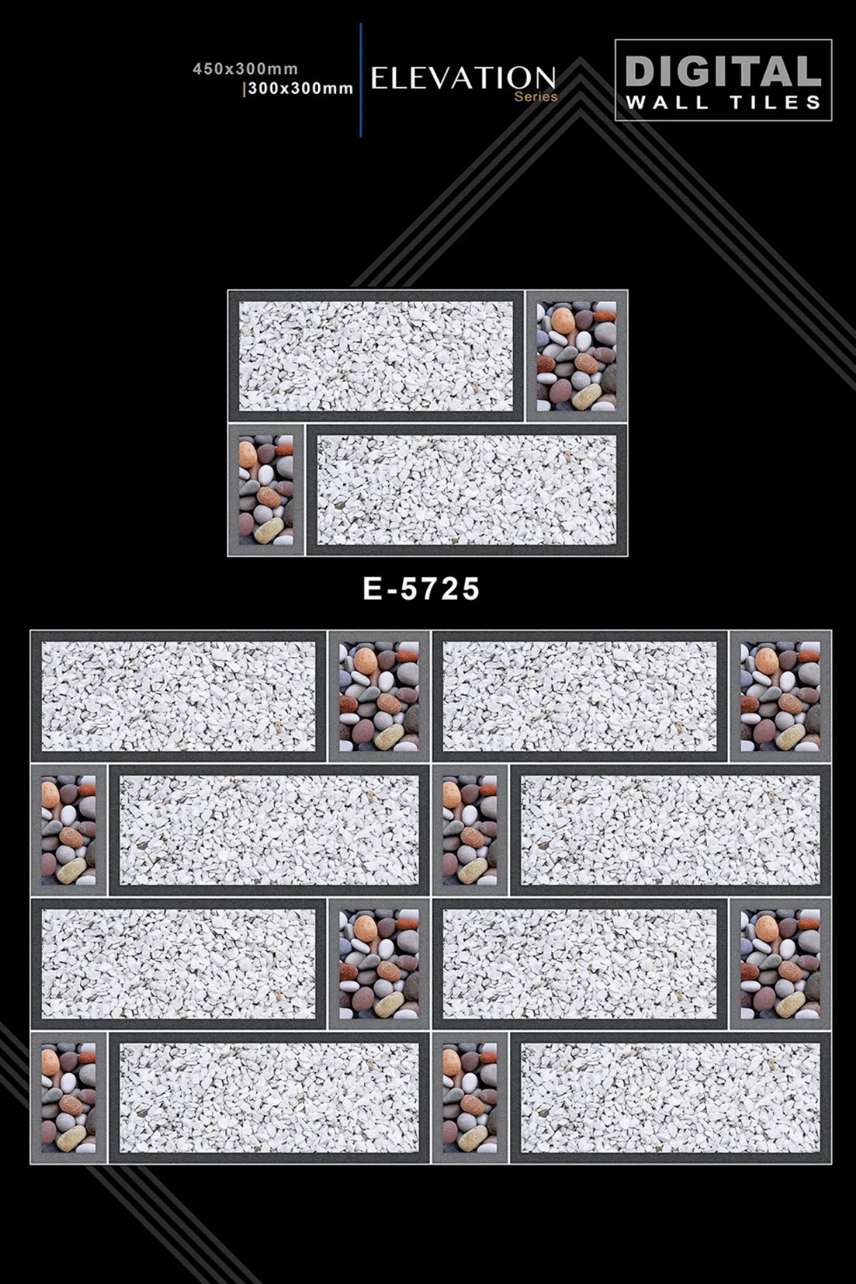 12 X 18 New Elevation E 4045 To E 9062 - Design 30 - 300x450mm Elevation