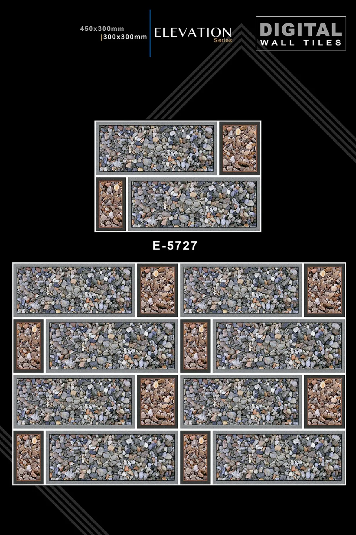 12 X 18 New Elevation E 4045 To E 9062 - Design 31 - 300x450mm Elevation