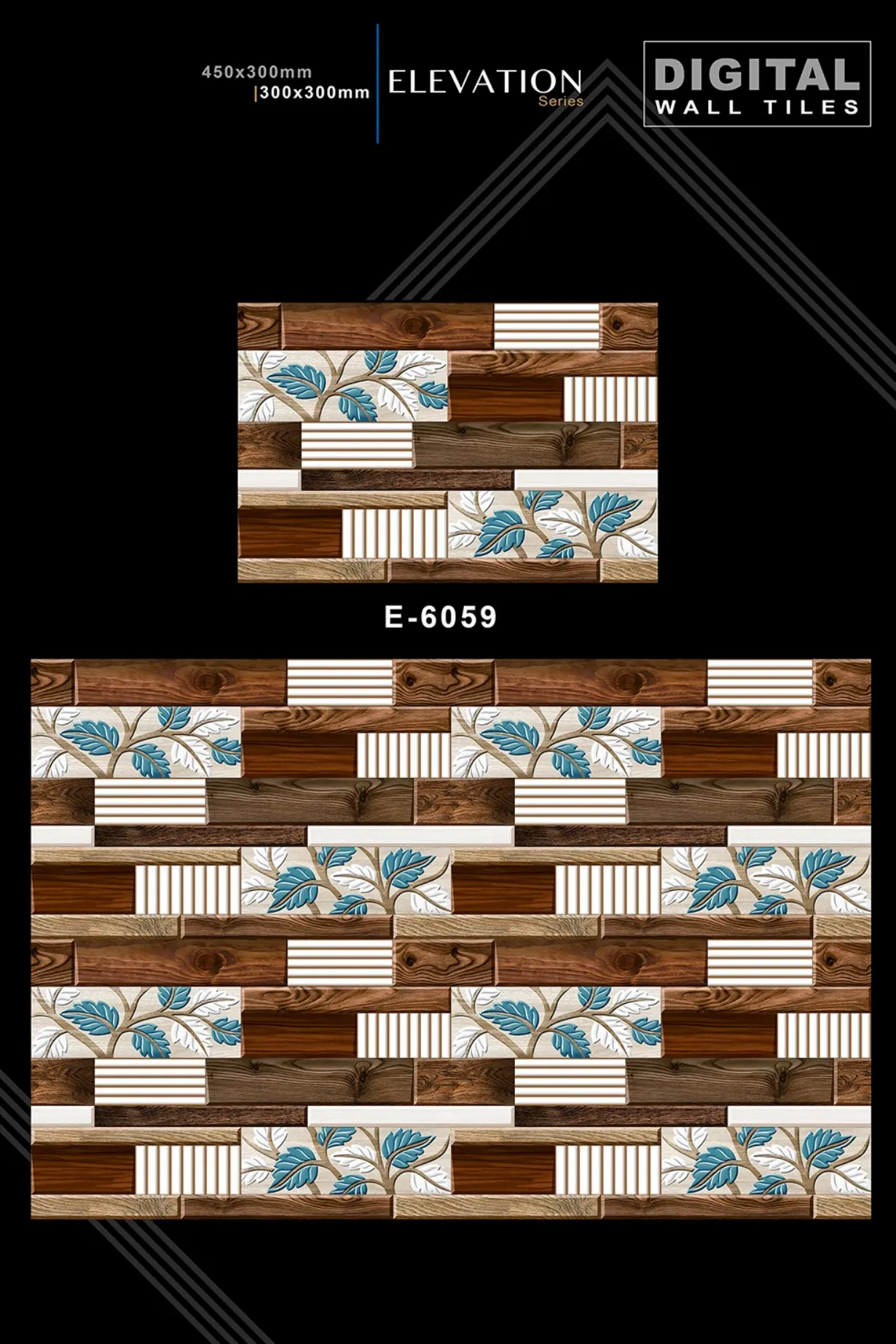 12 X 18 New Elevation E 4045 To E 9062 - Design 35 - 300x450mm Elevation