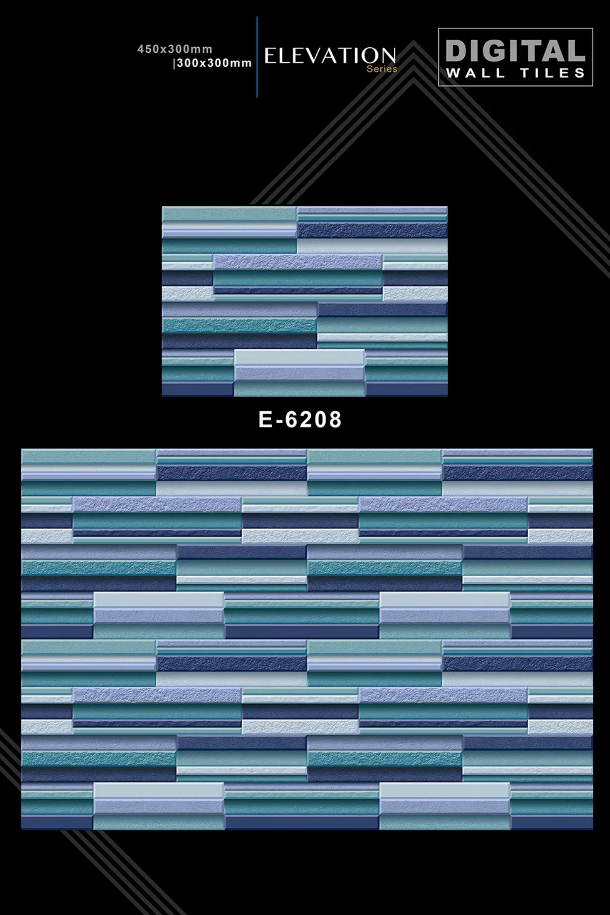 12 X 18 New Elevation E 4045 To E 9062 - Design 36 - 300x450mm Elevation