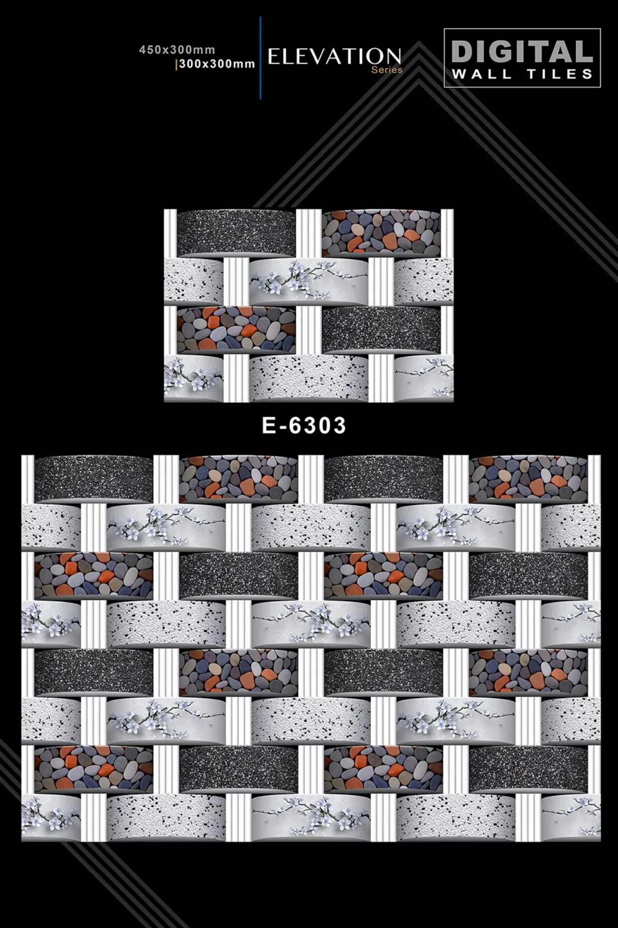 12 X 18 New Elevation E 4045 To E 9062 - Design 39 - 300x450mm Elevation