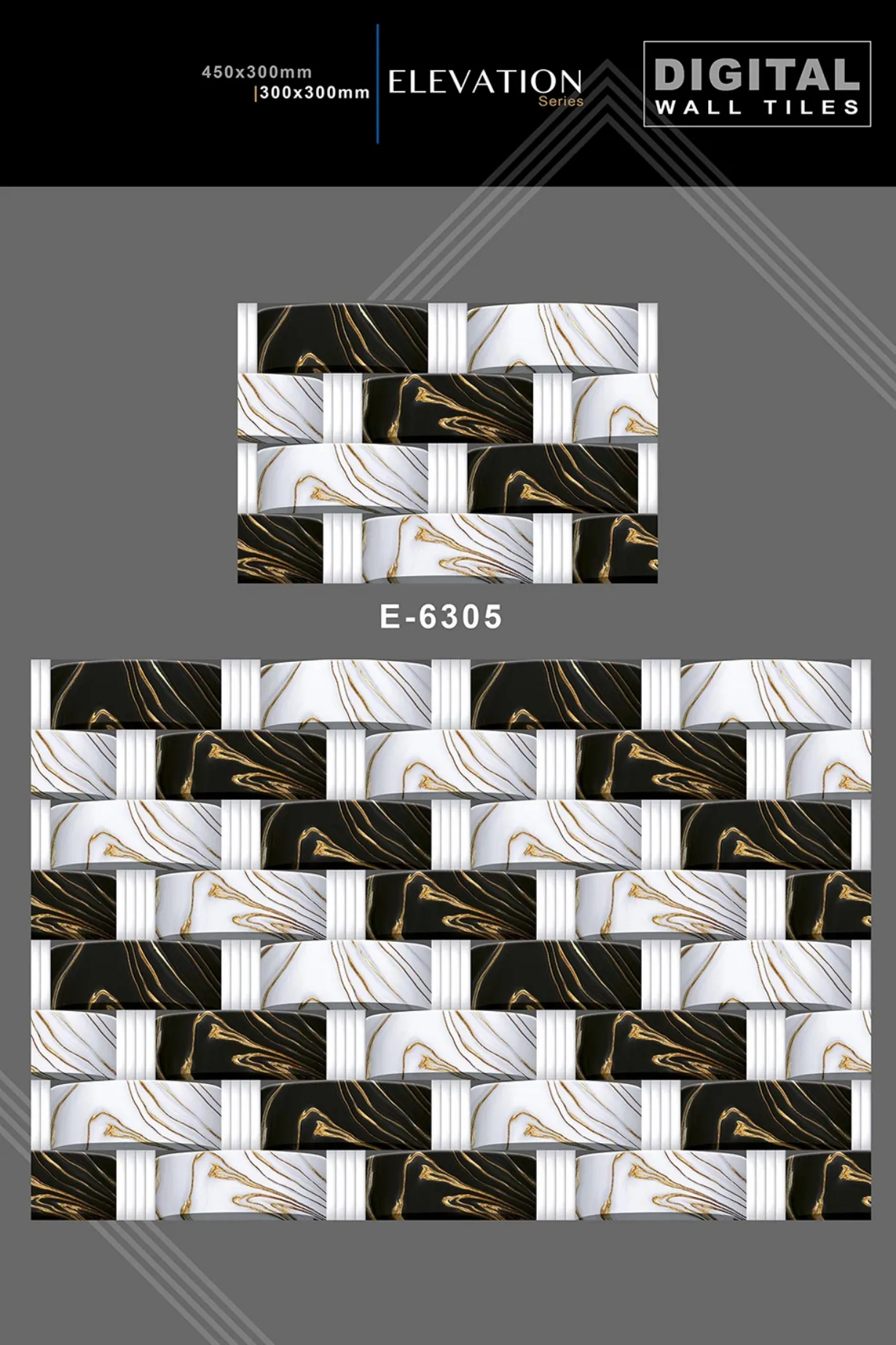 12 X 18 New Elevation E 4045 To E 9062 - Design 41 - 300x450mm Elevation
